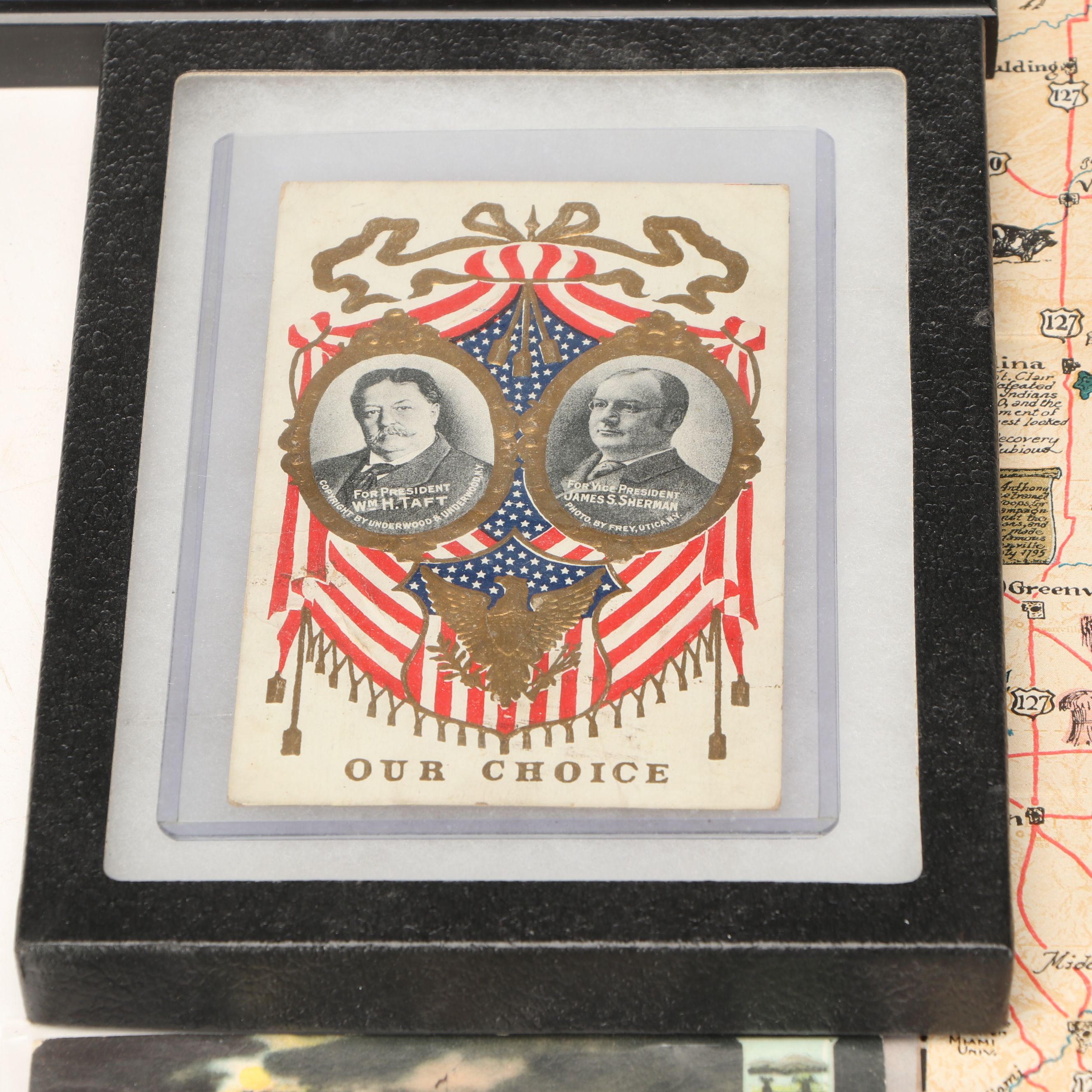 Theodore Roosevelt Antique Postcards, Map of Ohio, Other Political Collectibles