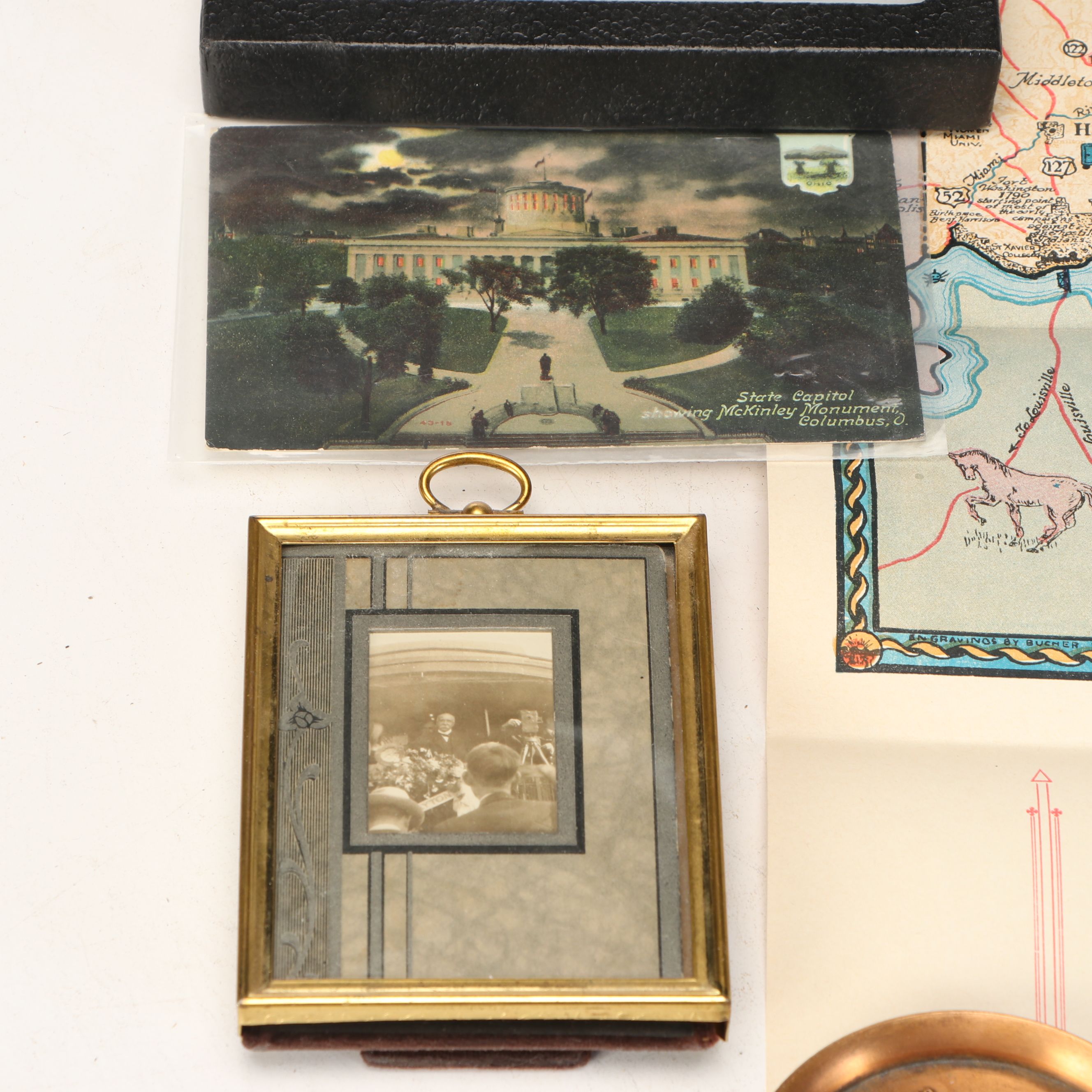 Theodore Roosevelt Antique Postcards, Map of Ohio, Other Political Collectibles