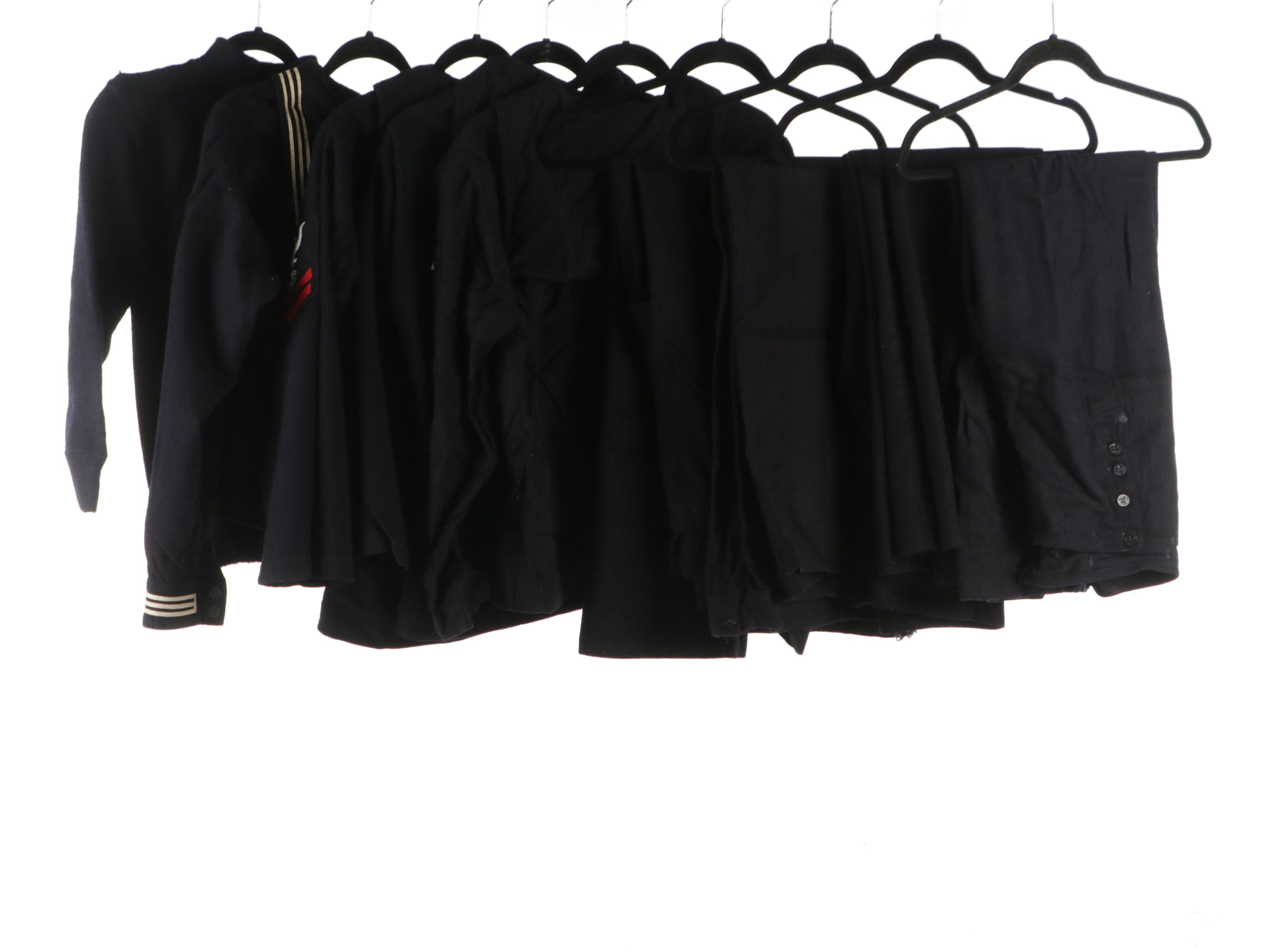 WWII Era USN Dress and Undress Blue Service Uniforms