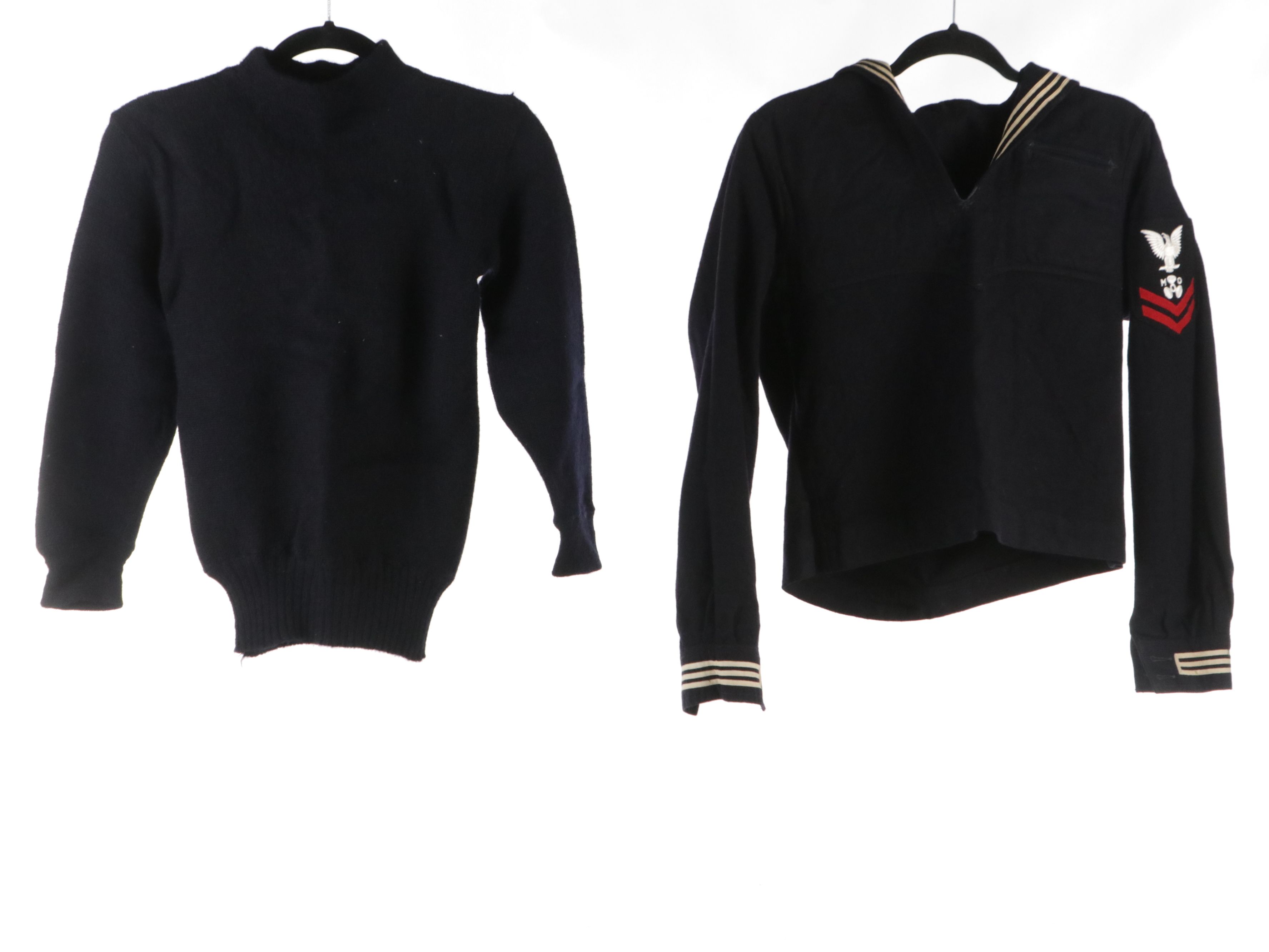 WWII Era USN Dress and Undress Blue Service Uniforms