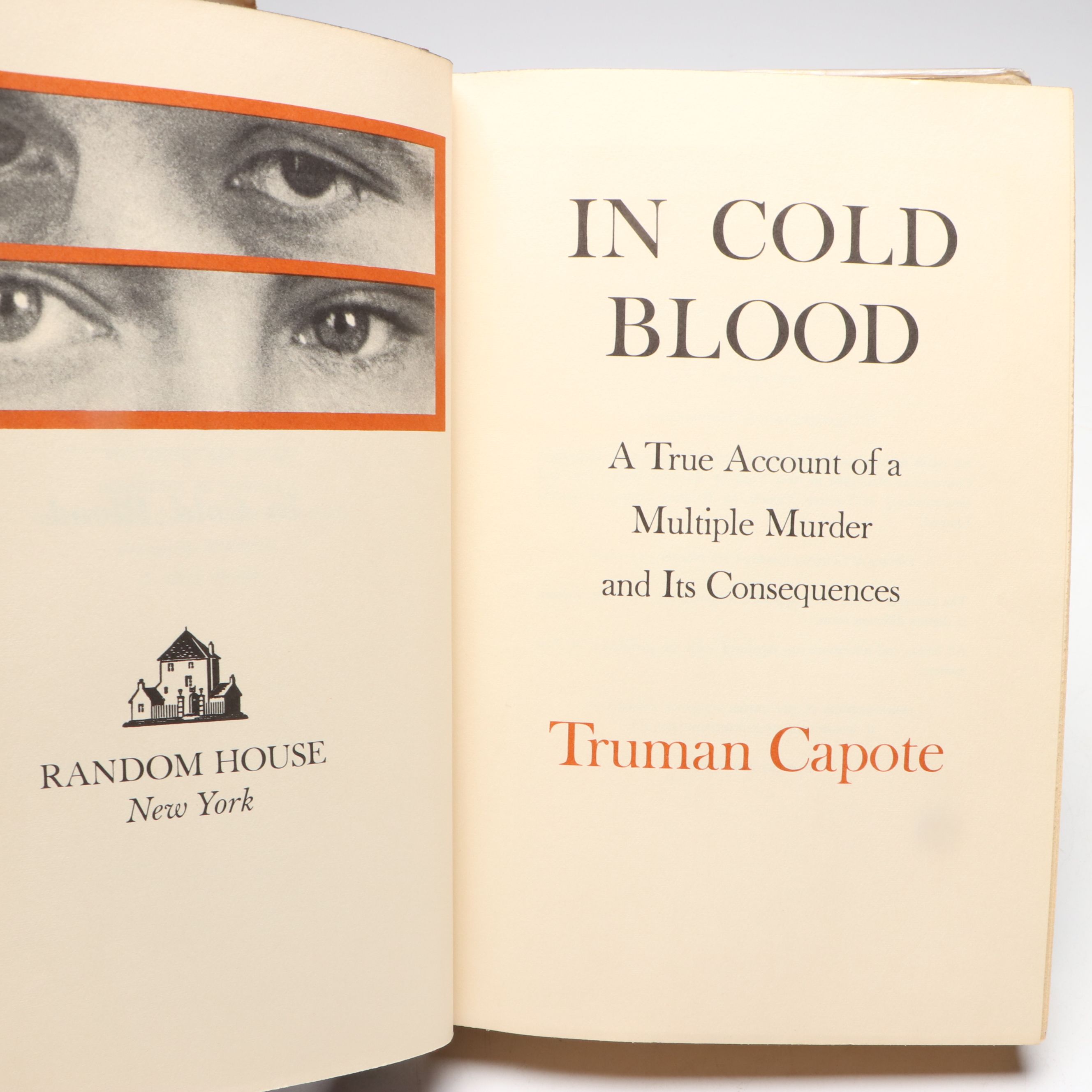 First Printing "In Cold Blood" by Truman Capote, 1966