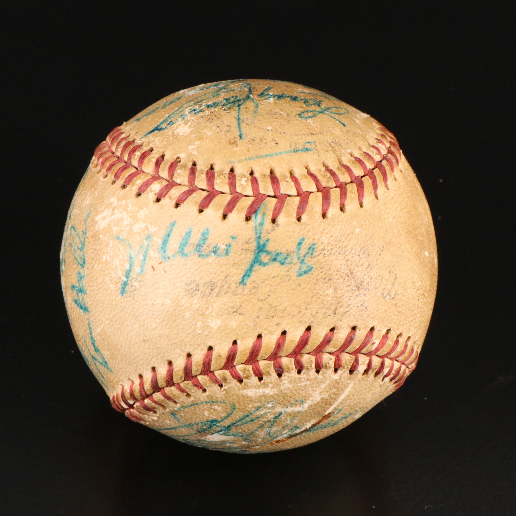 1962 San Francisco Giants Team Signed Baseball with Willie Mays & Willie McCovey