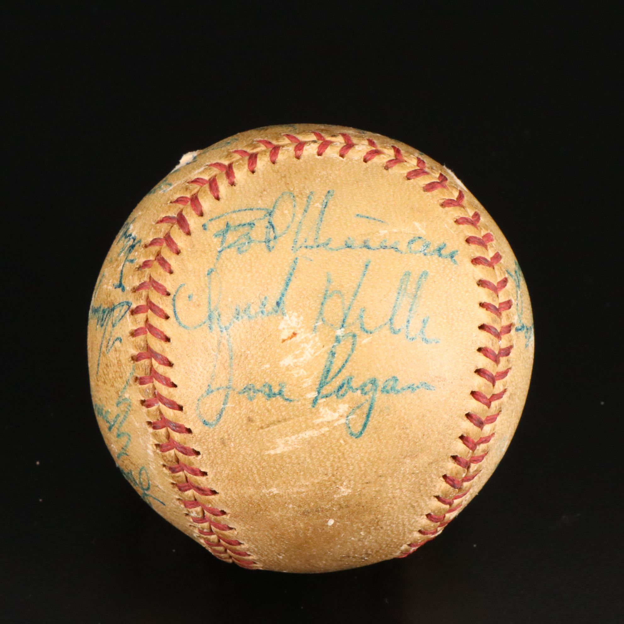 1962 San Francisco Giants Team Signed Baseball with Willie Mays & Willie McCovey