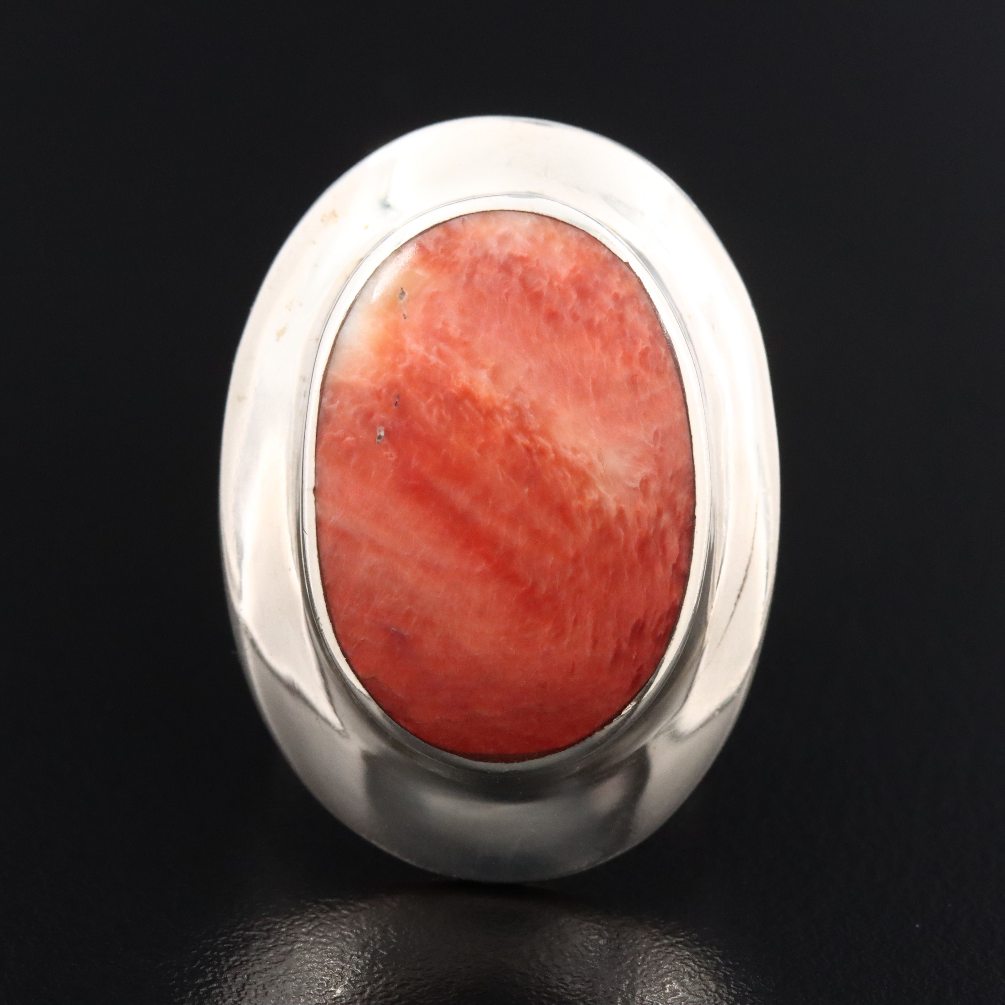 950 Silver Spiny Oyster Ring