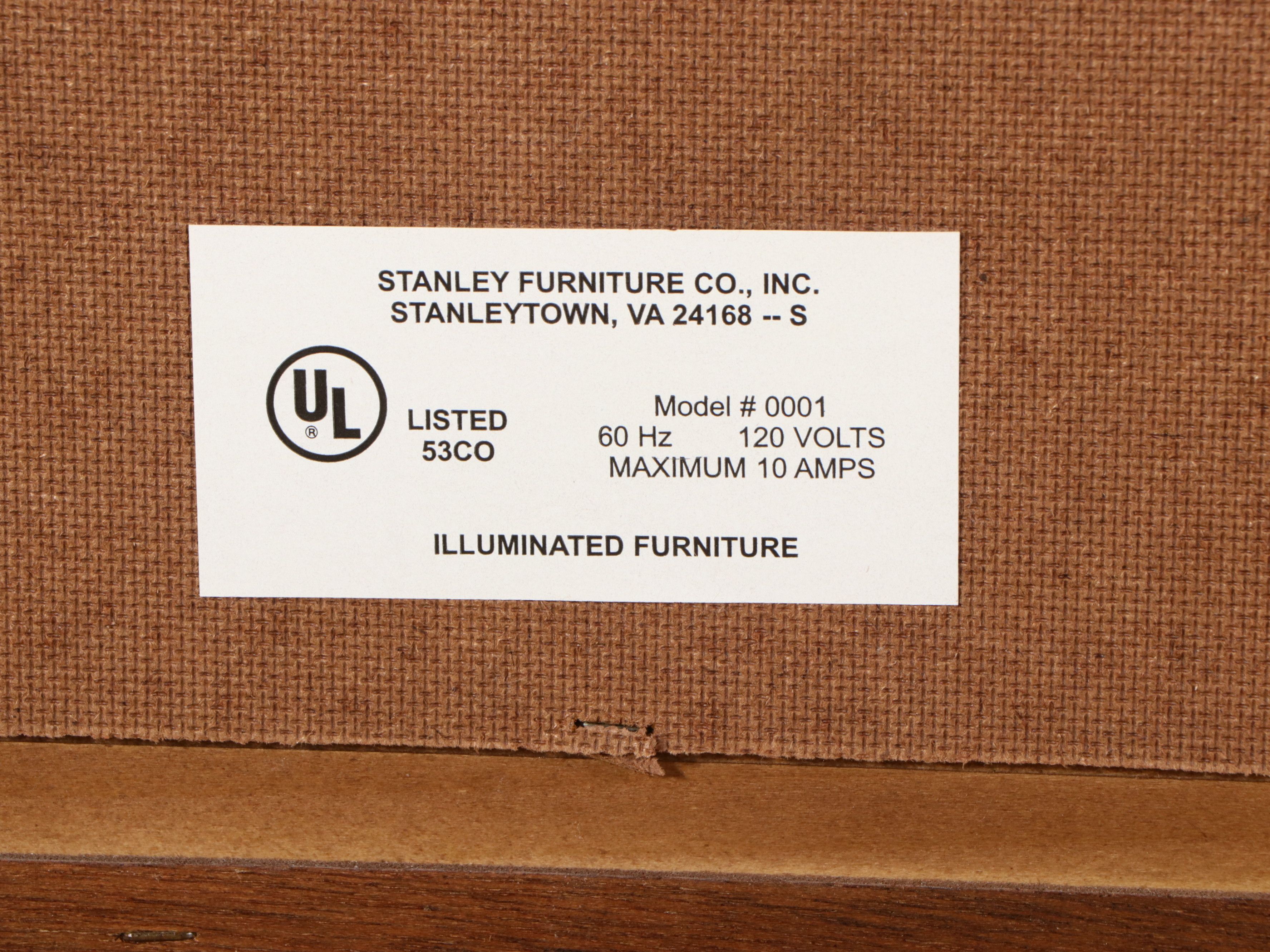 Stanley Furniture Louis Philippe Style Cherry Media Armoire, 21st Century