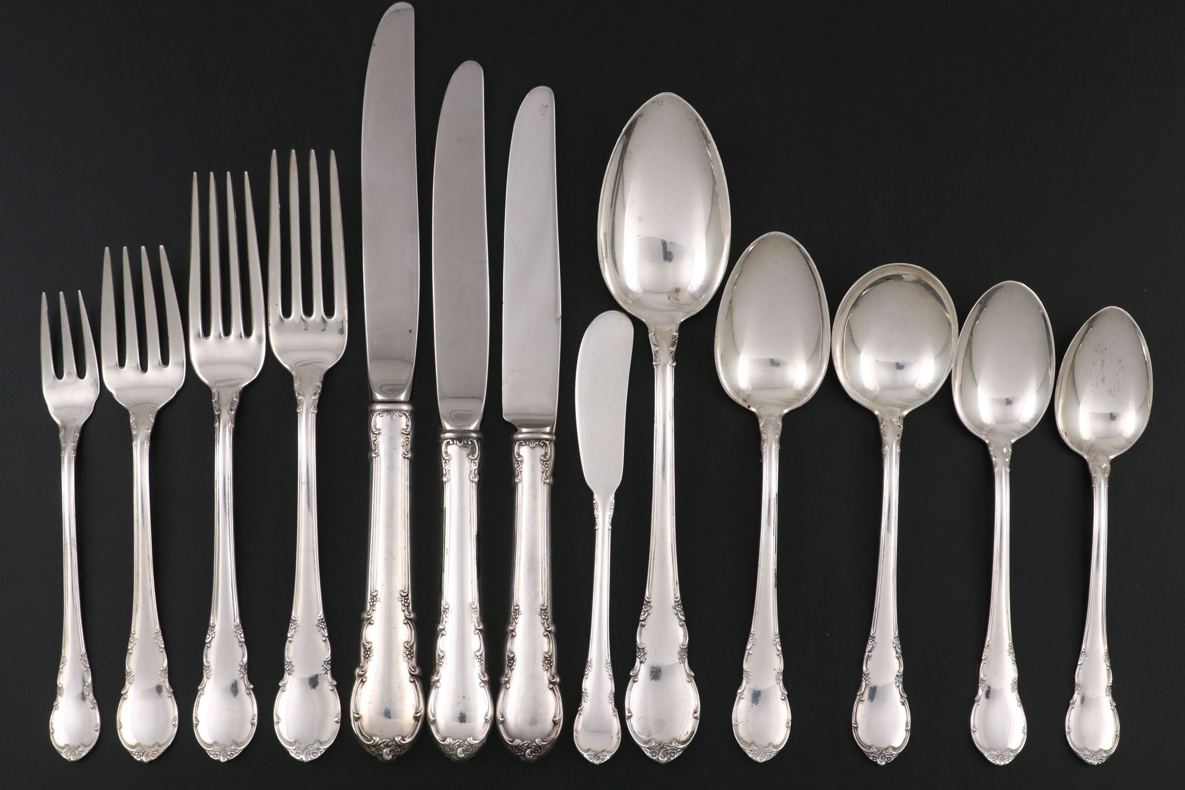 Lunt "Modern Victorian" Sterling Silver Flatware