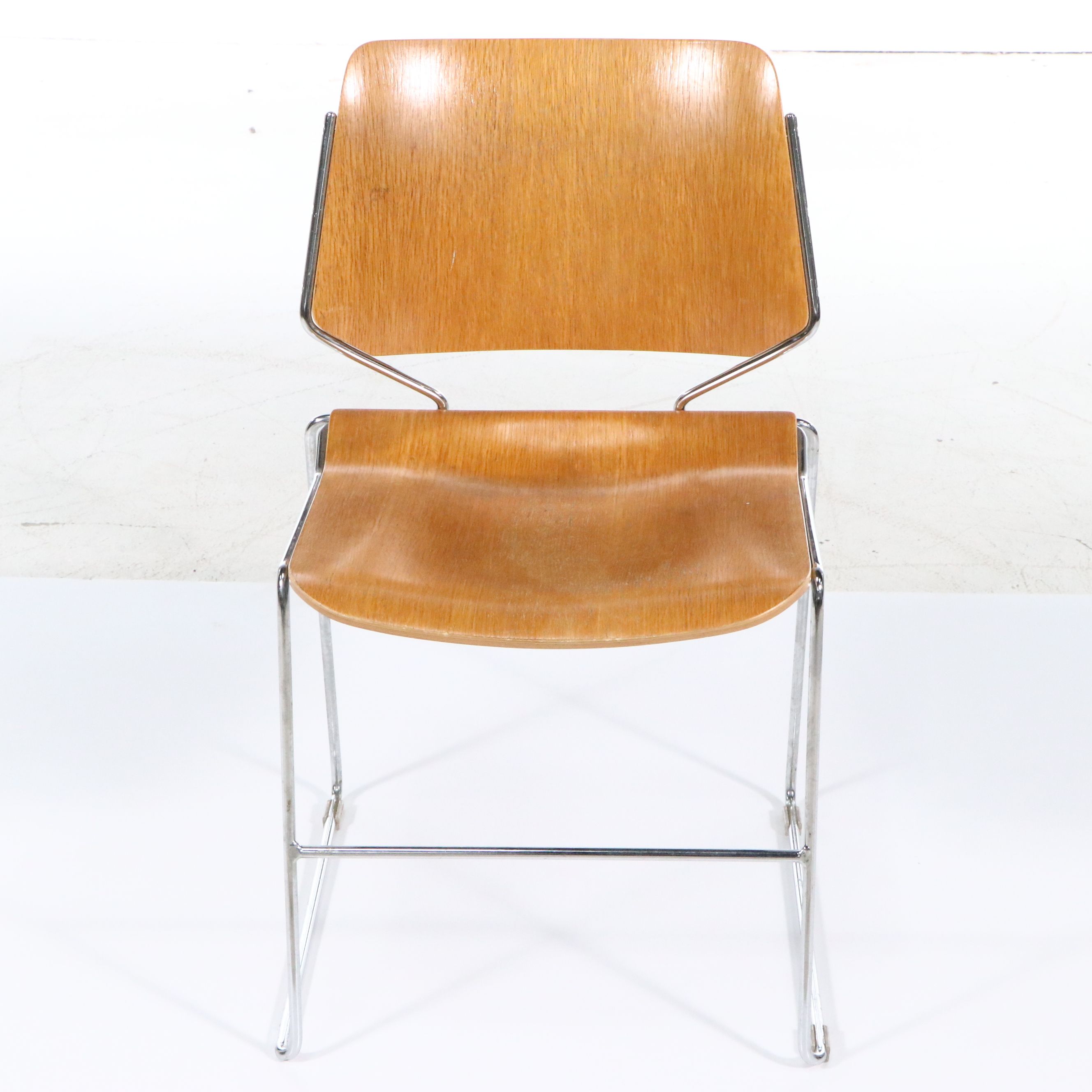 Thomas Tolleson for Krueger "Matrix" Plywood Stacking Chair, Late 1960s–1970s