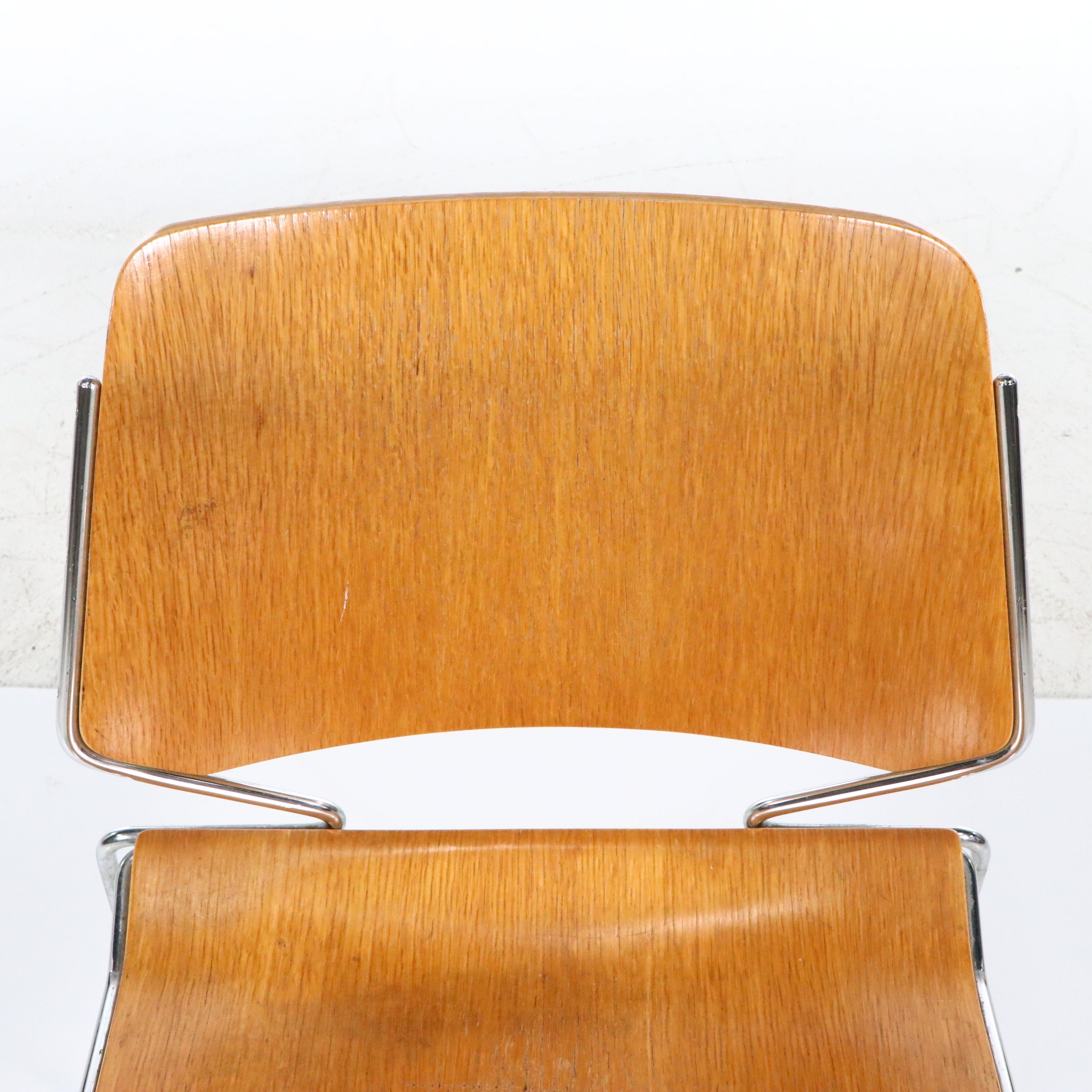 Thomas Tolleson for Krueger "Matrix" Plywood Stacking Chair, Late 1960s–1970s