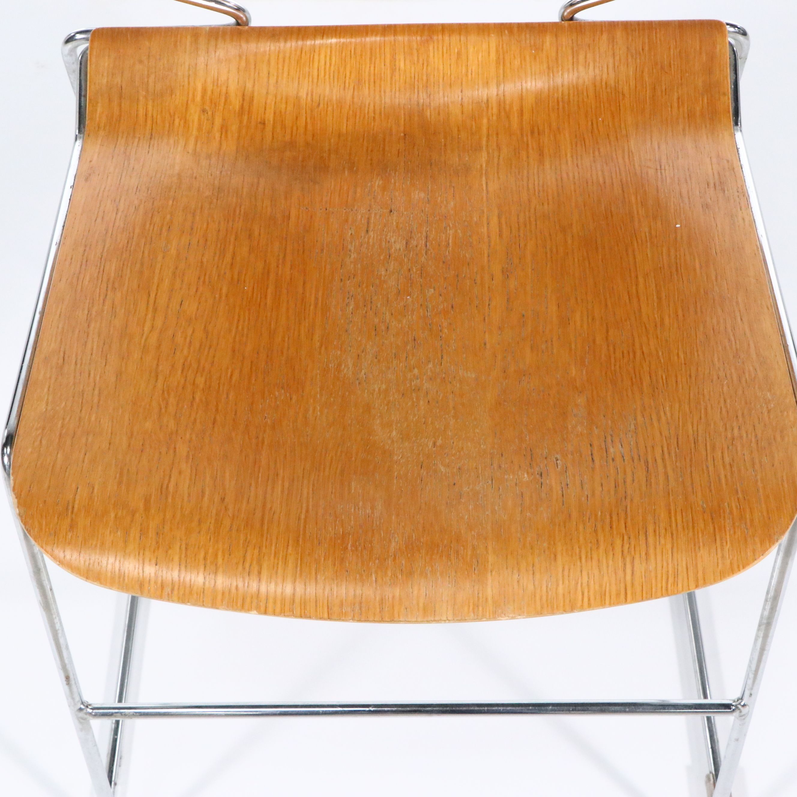 Thomas Tolleson for Krueger "Matrix" Plywood Stacking Chair, Late 1960s–1970s