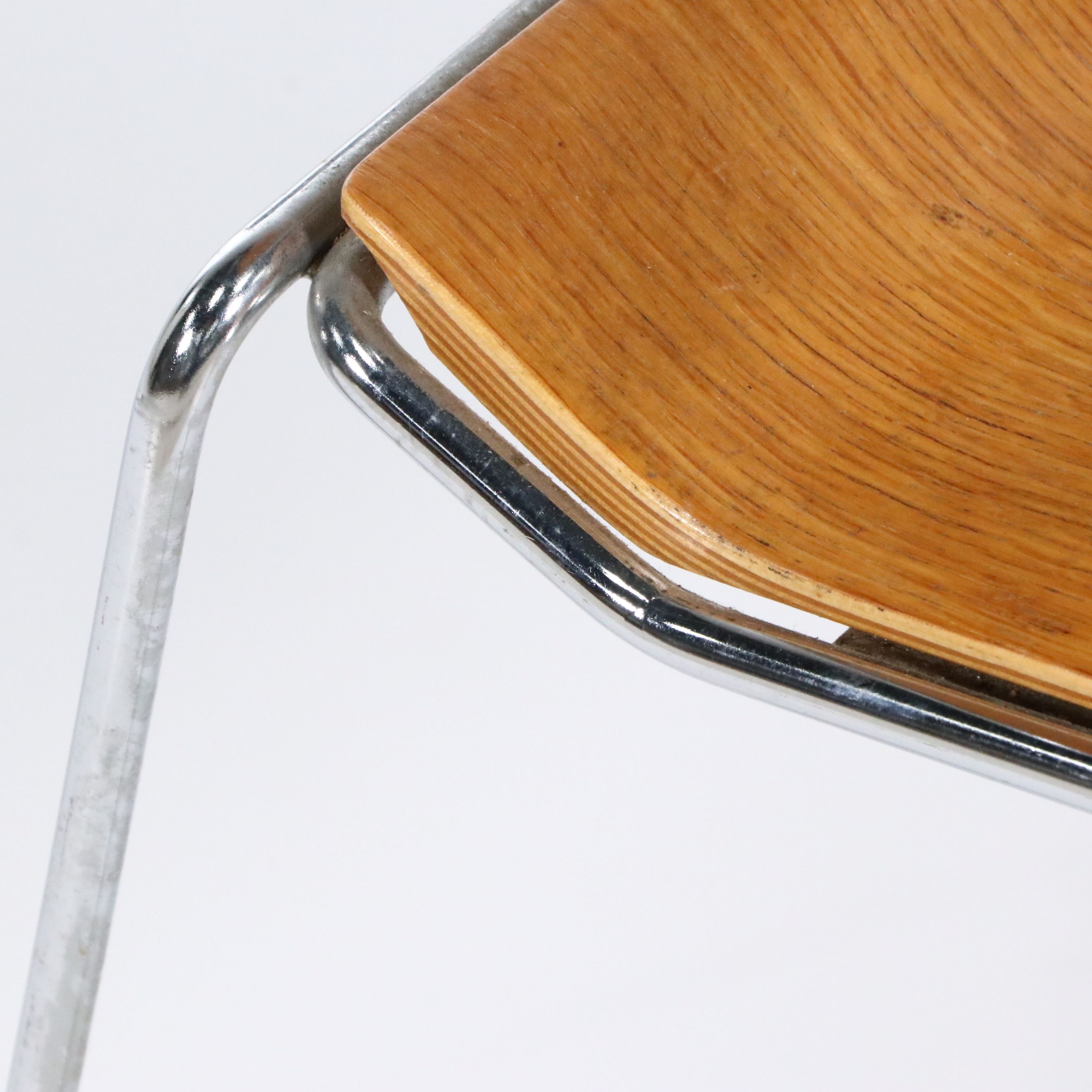 Thomas Tolleson for Krueger "Matrix" Plywood Stacking Chair, Late 1960s–1970s