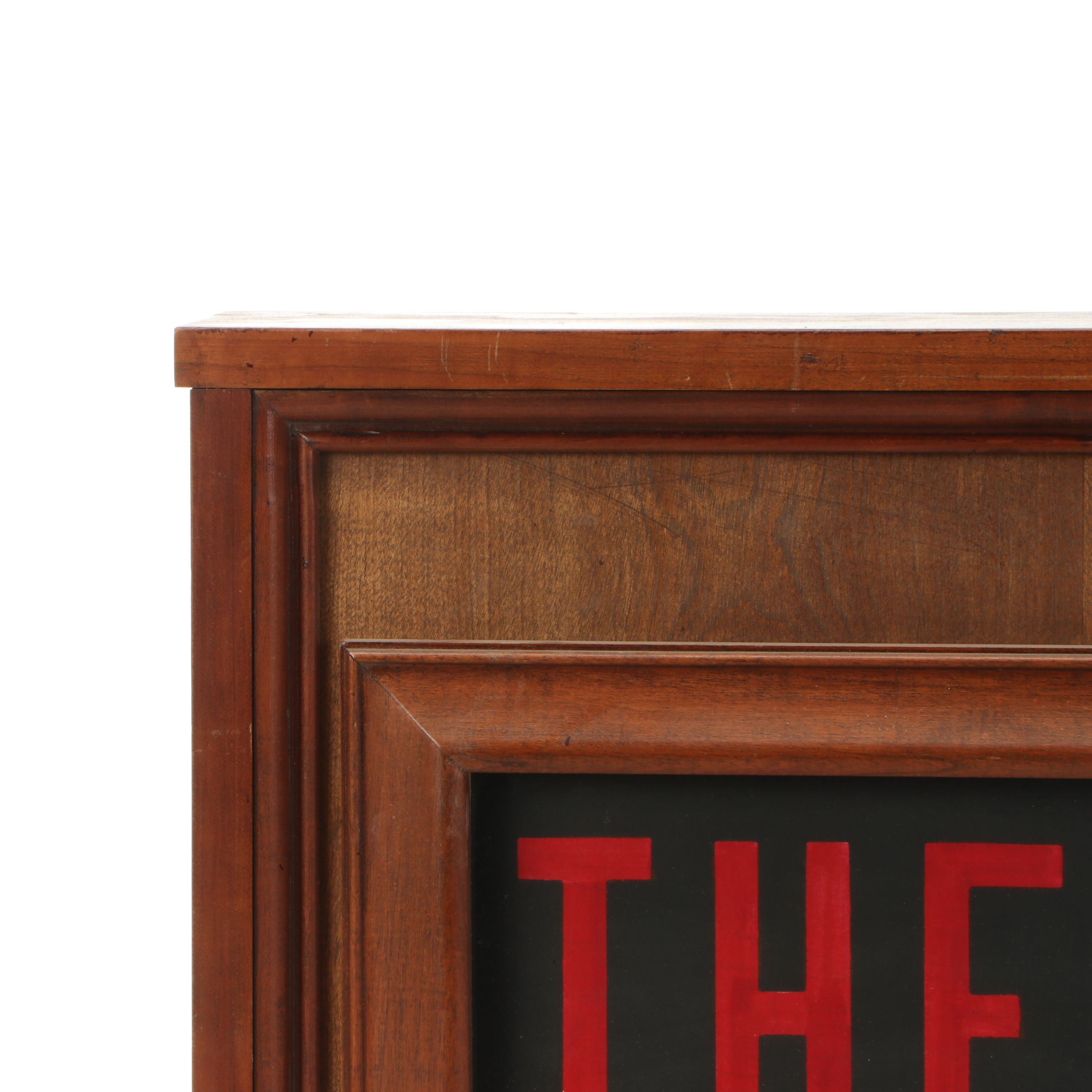 Illuminated "The Courier" Newspaper Advertising Sign