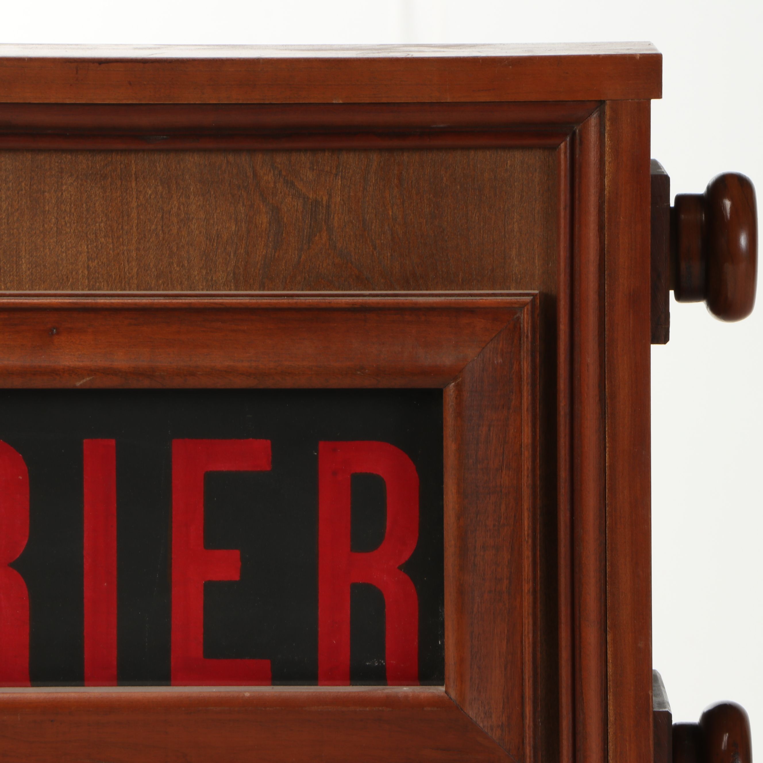 Illuminated "The Courier" Newspaper Advertising Sign