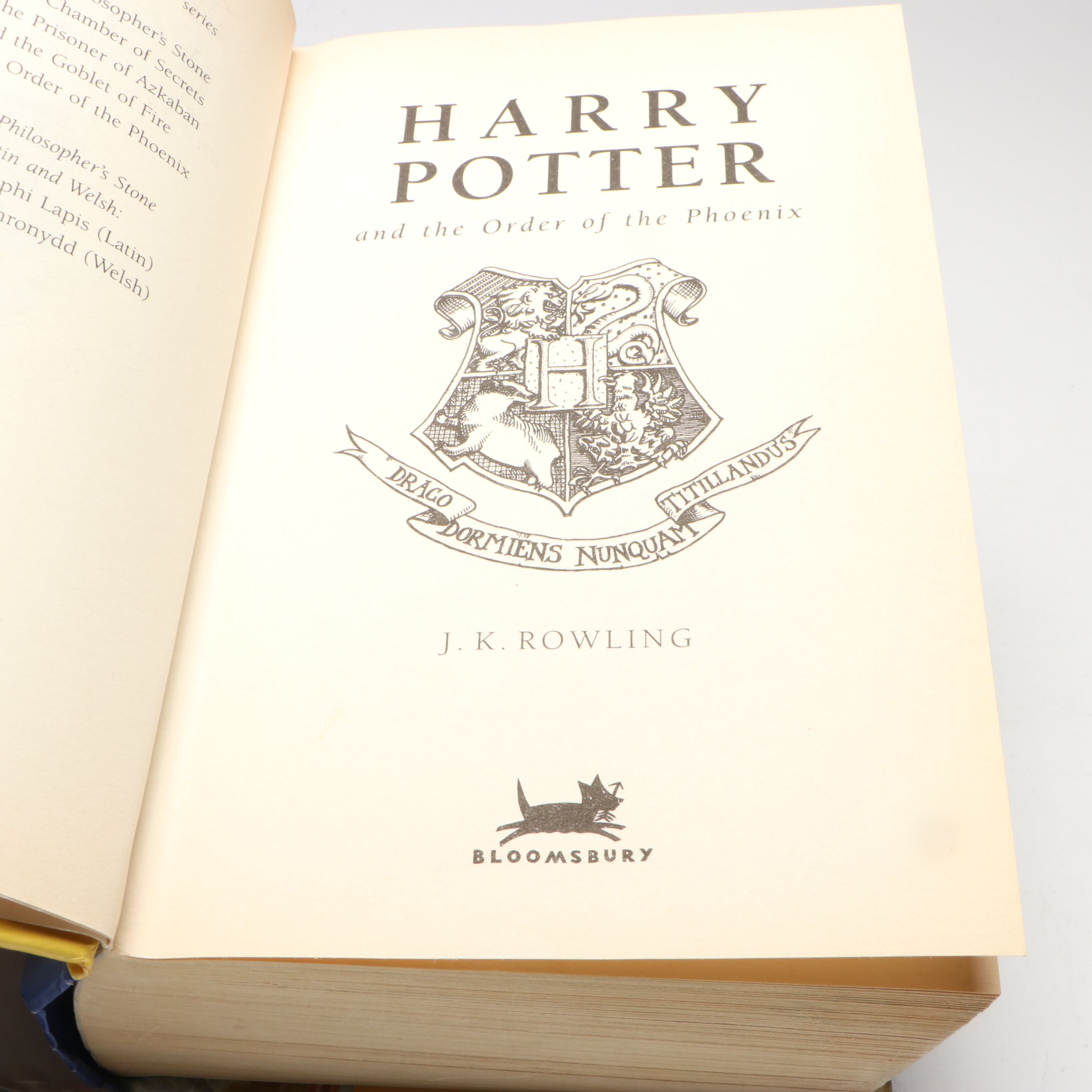 First UK Edition "Harry Potter and the Order of the Phoenix" by J. K. Rowling
