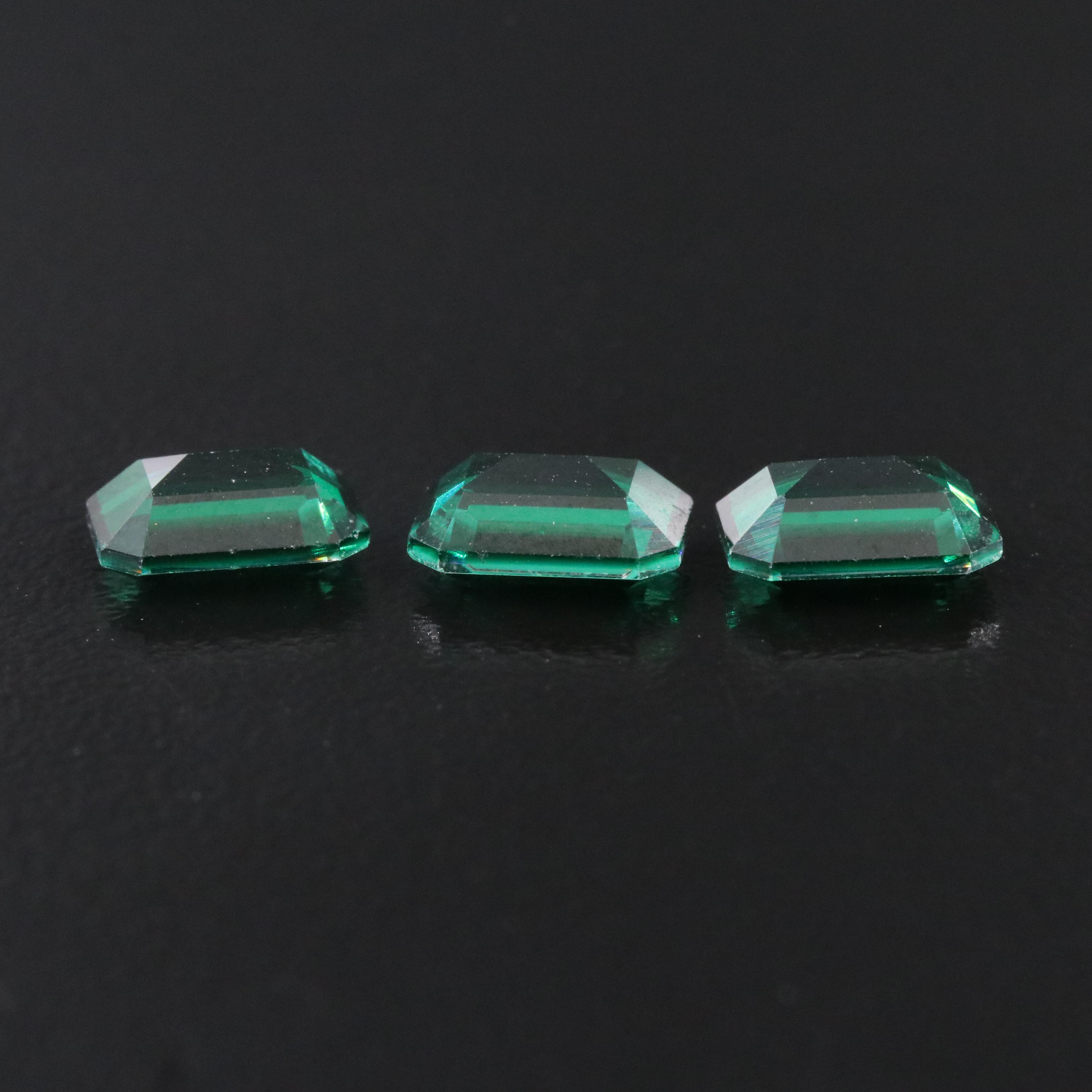 Loose 5.41 CTW Lab Grown Spinel Triplets
