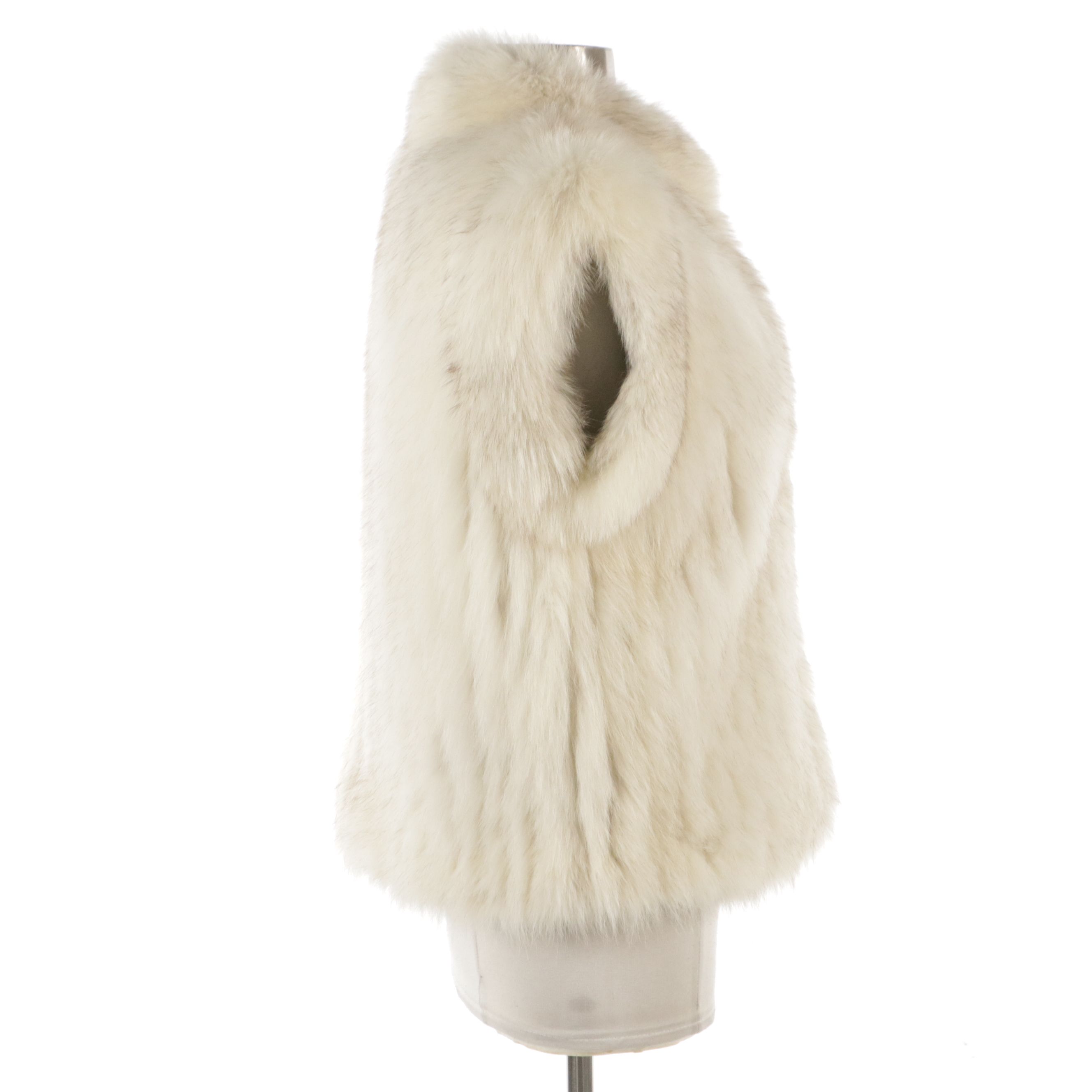 Saga Corded Fox Fur Vest