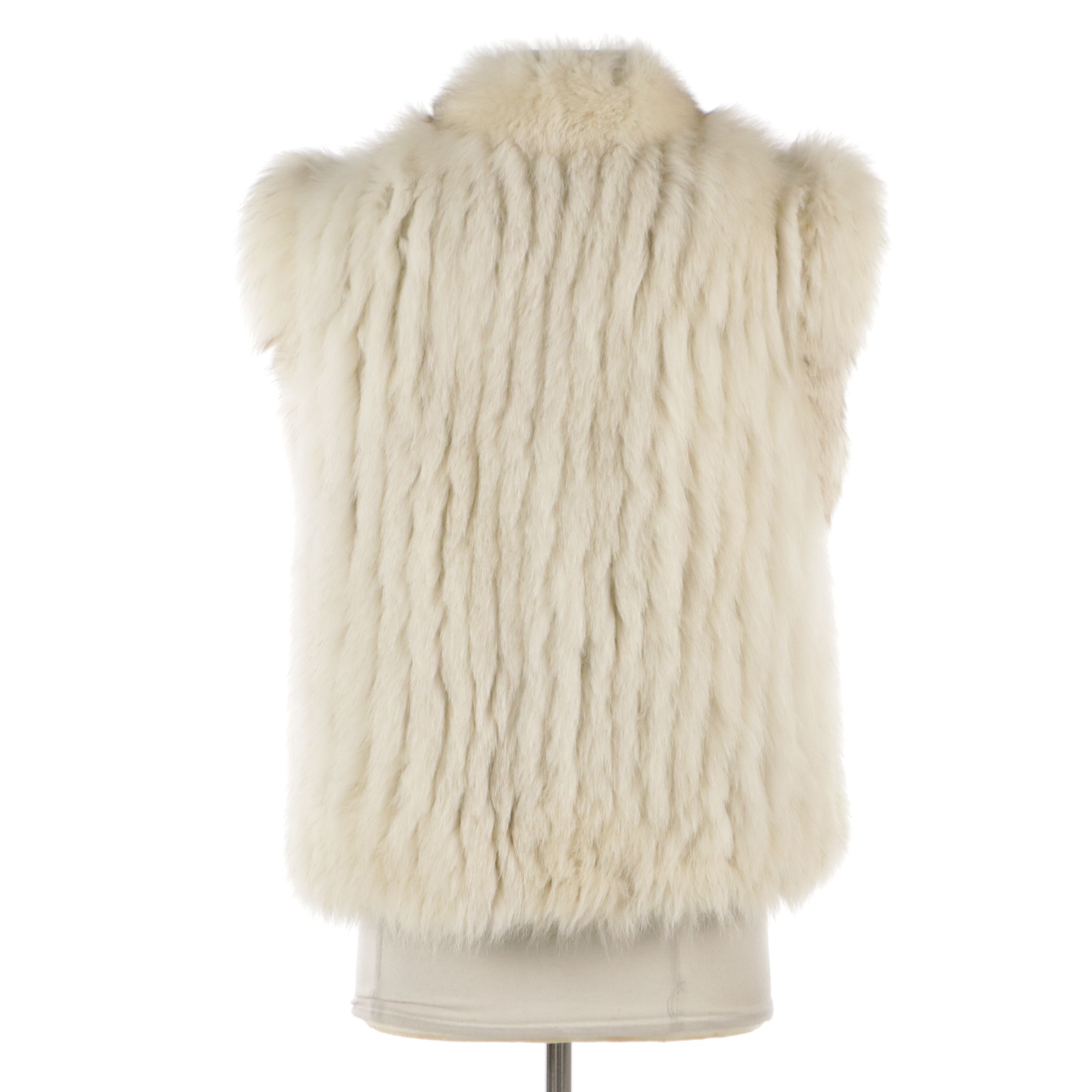 Saga Corded Fox Fur Vest