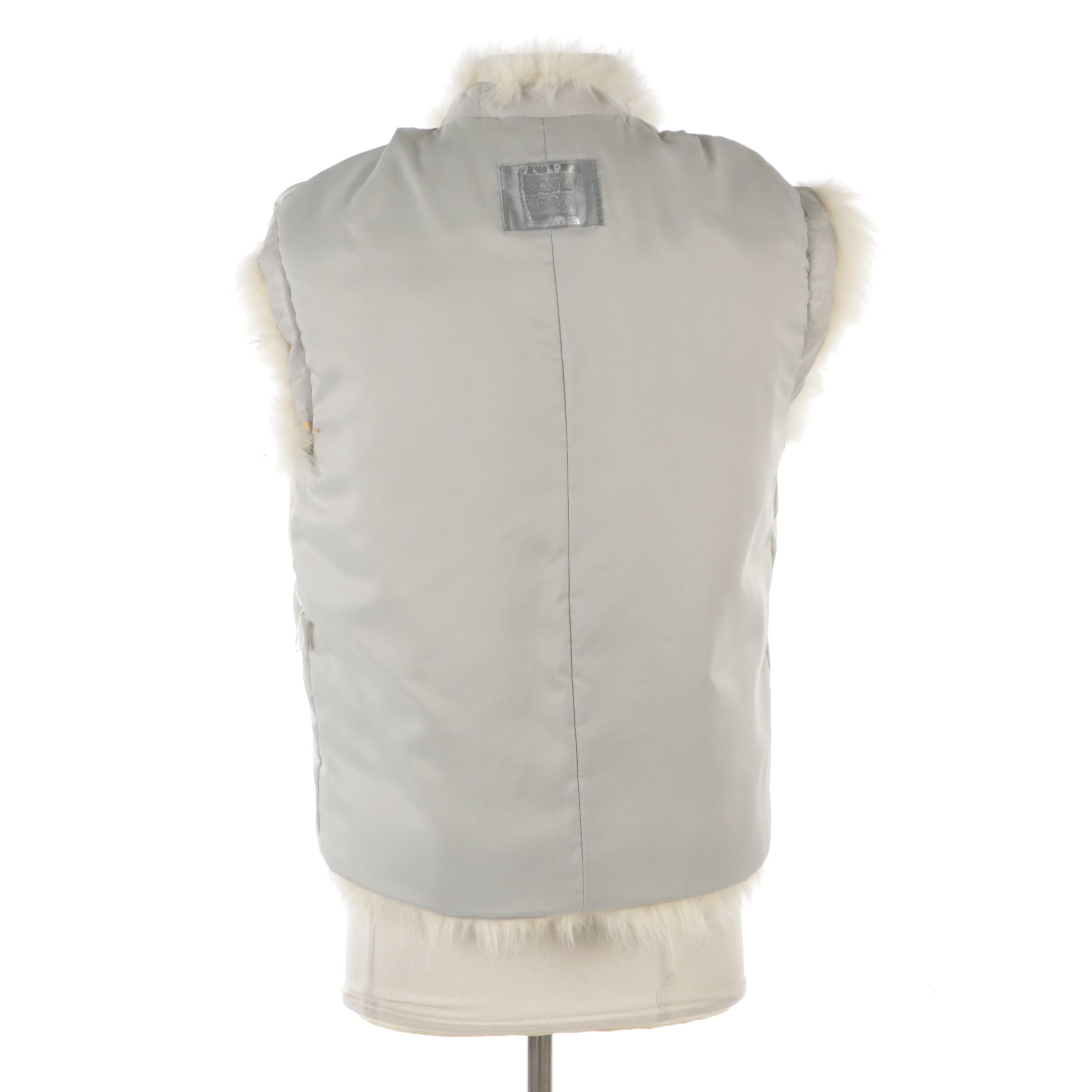 Saga Corded Fox Fur Vest
