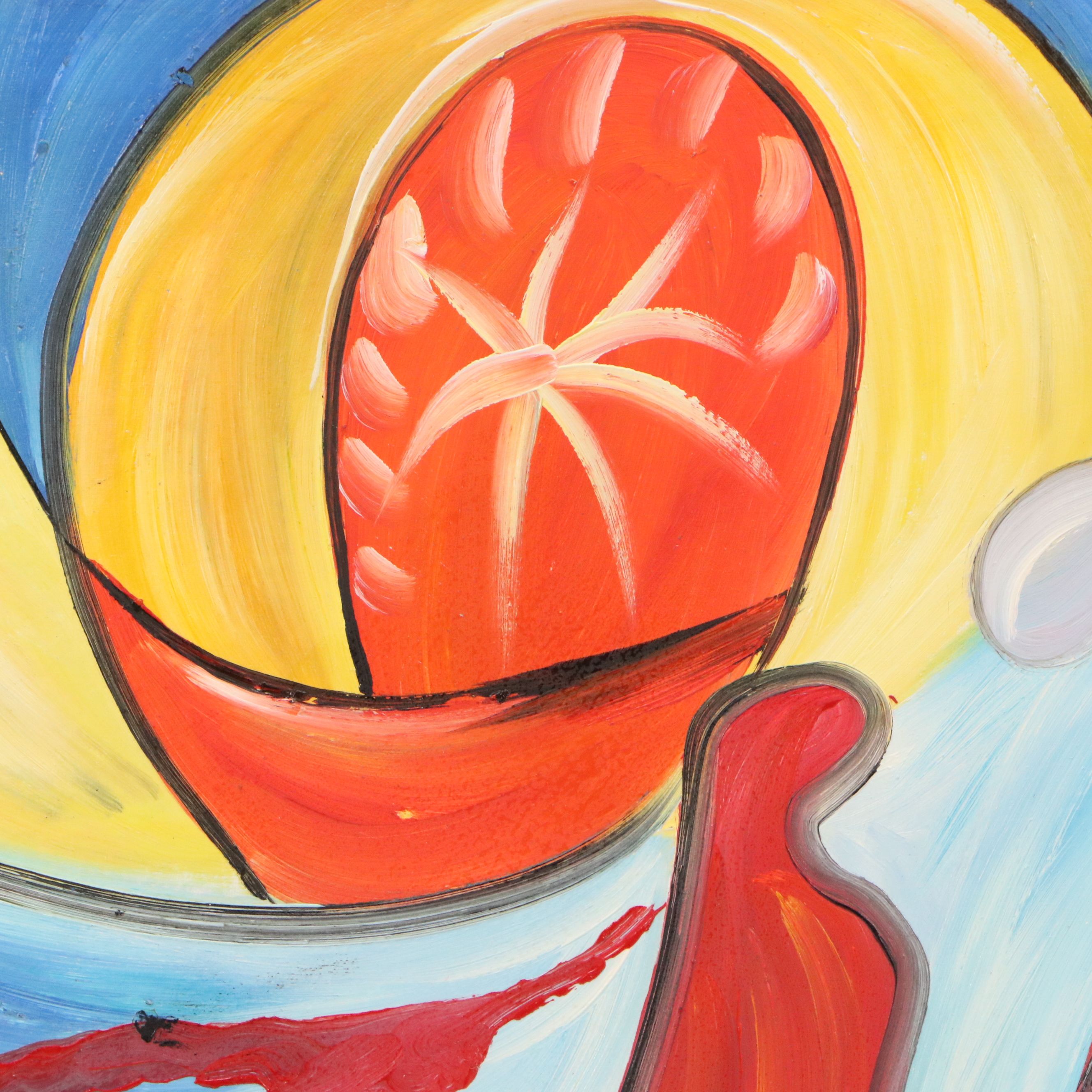 F. McCoy Abstract Oil Painting, Late 20th to 21st Century