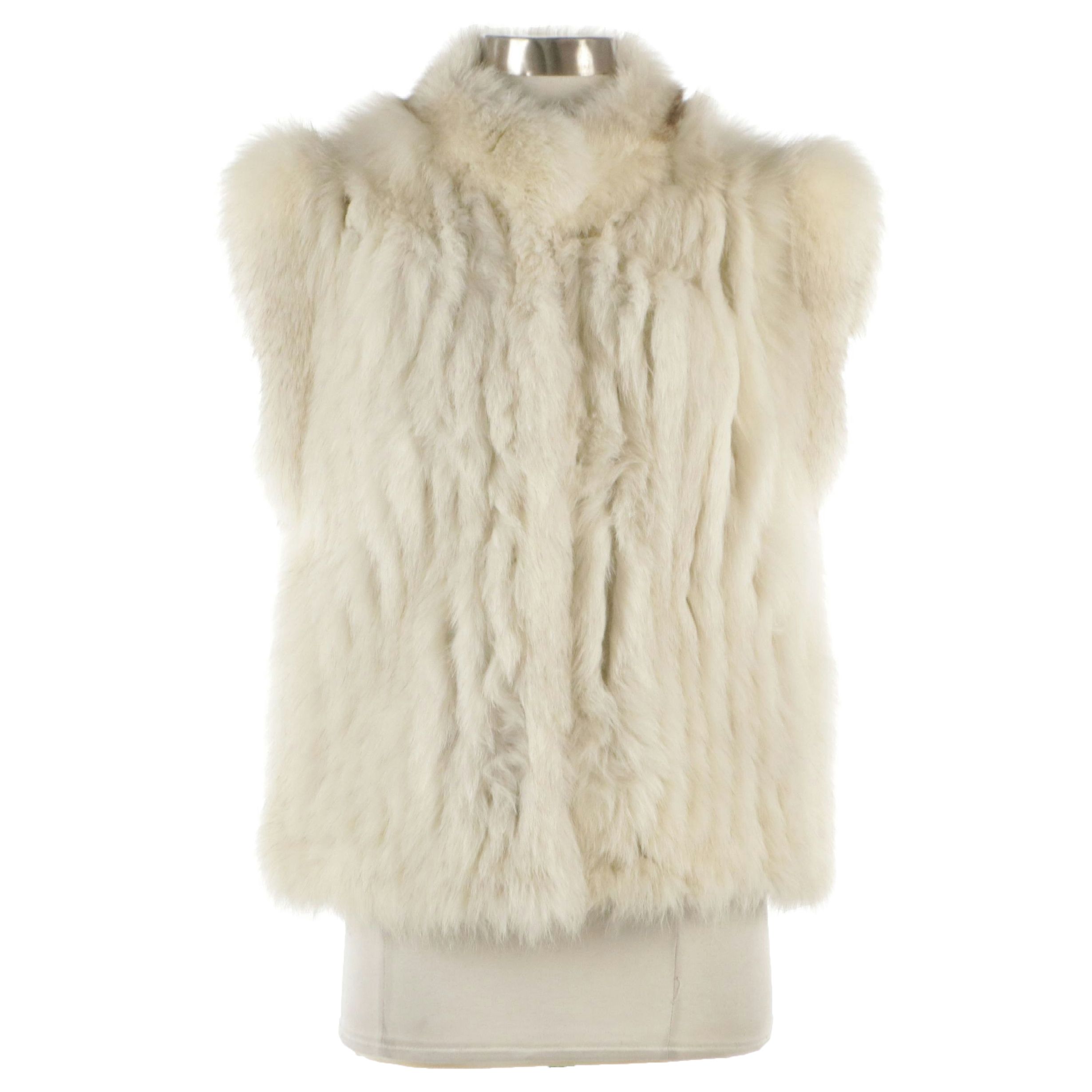 Saga Corded Fox Fur Vest