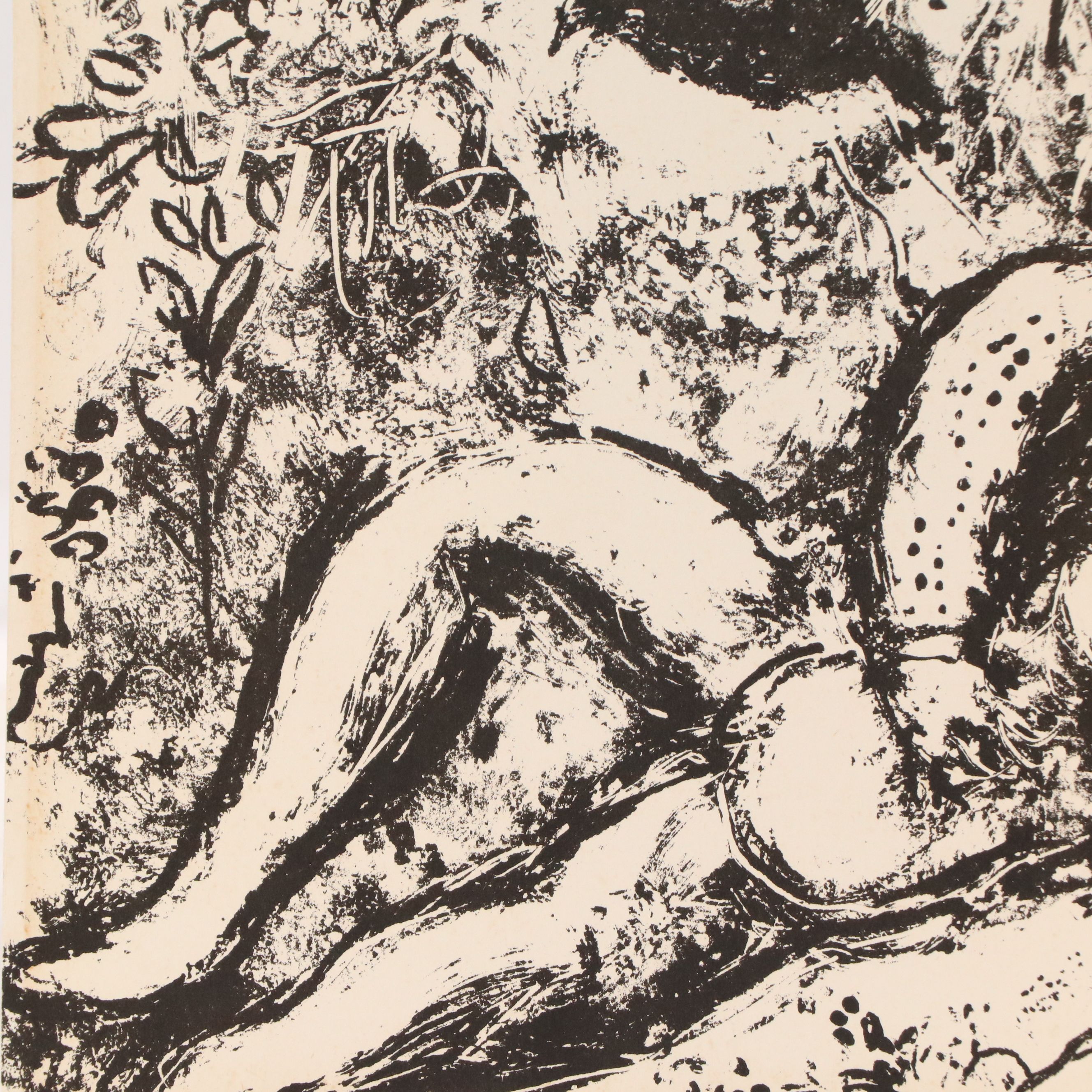 Marc Chagall Lithograph "The Pair in a Tree," 1963