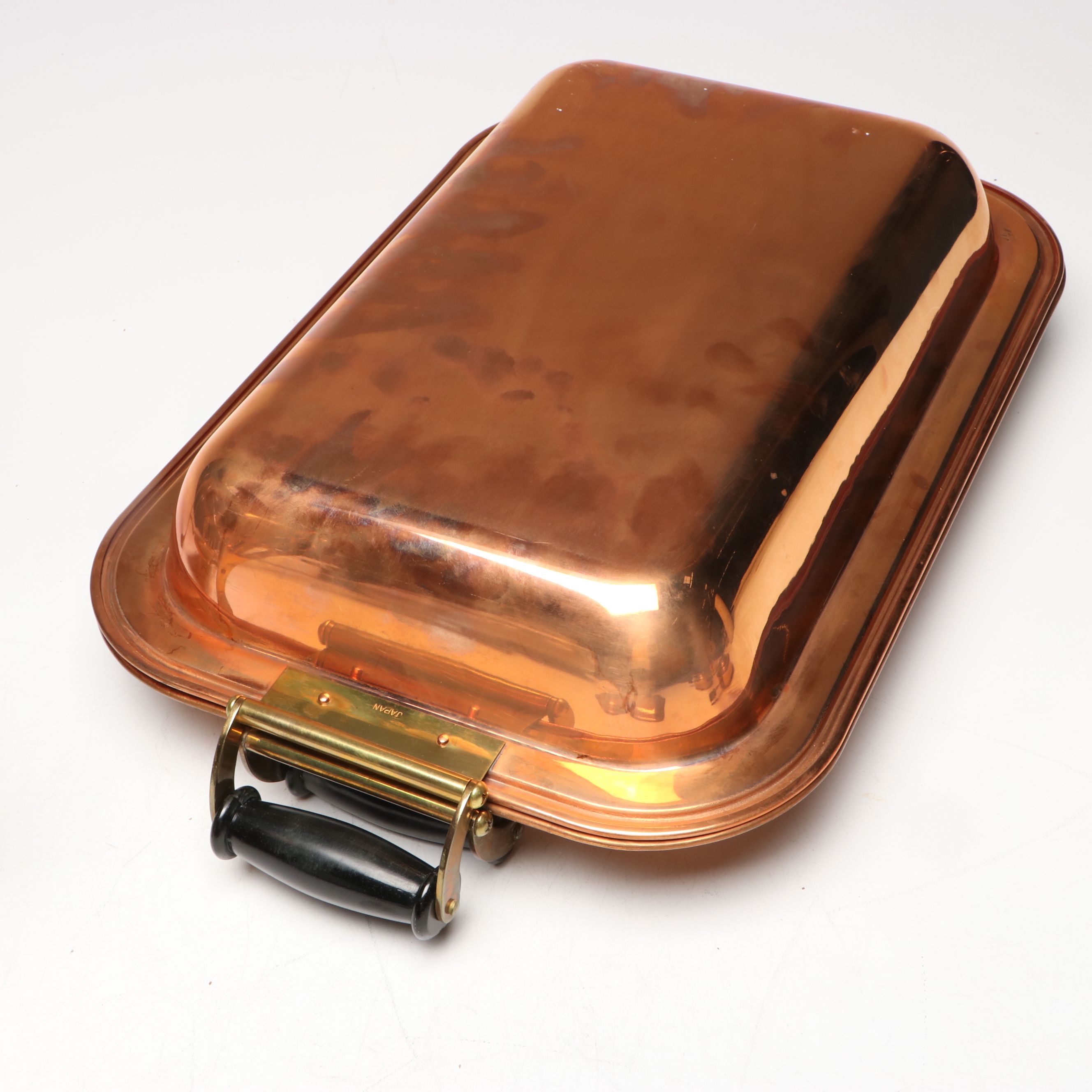 Douro Copper Teapot with Copper Chafing Dishes