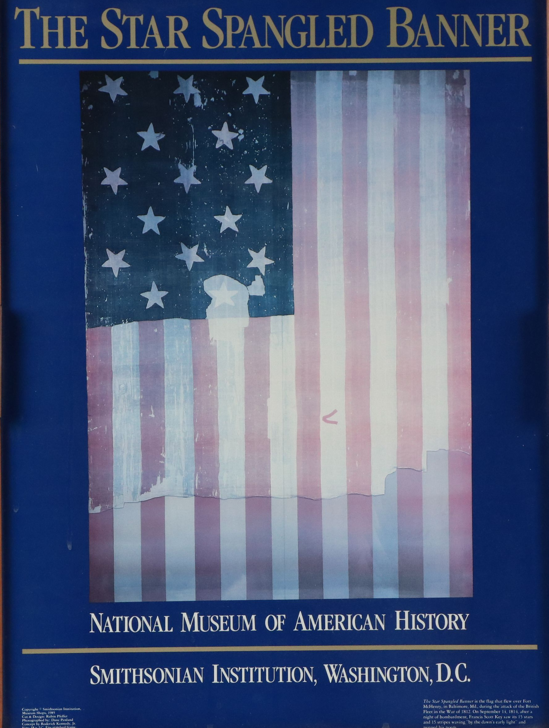 Smithsonian Offset Lithograph "The Star Spangled Banner," 1985