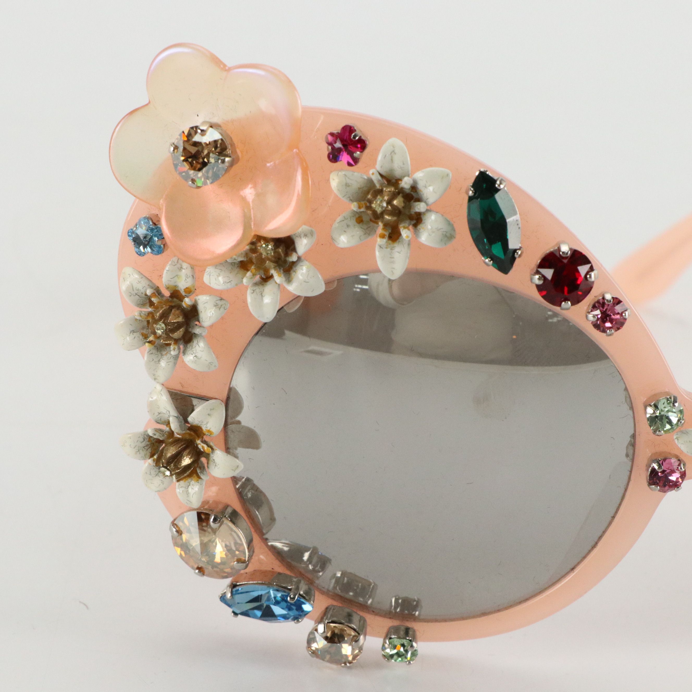 Dolce & Gabbana DG4292 Floral Appliqué & Embellished Butterfly Sunglasses W Case