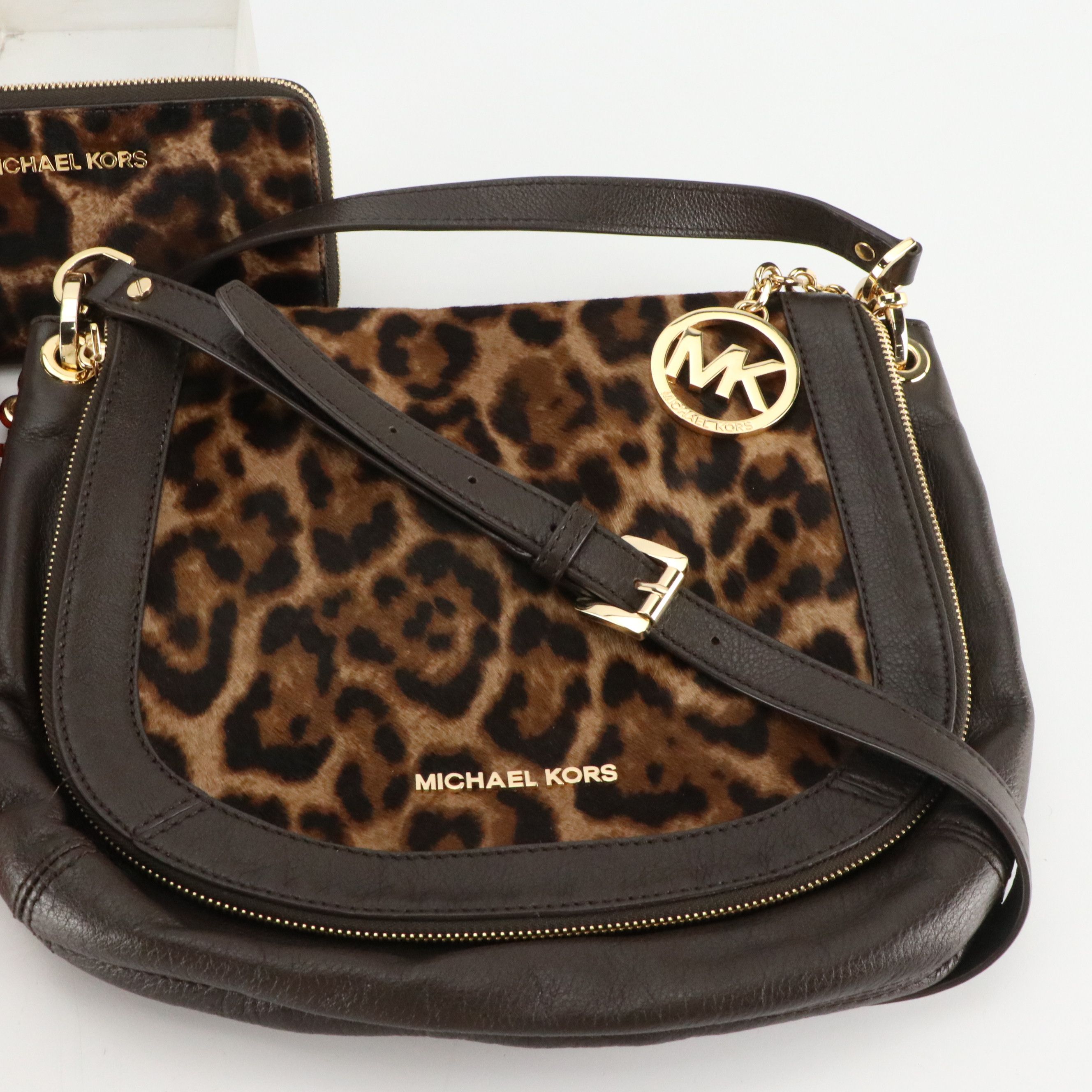 Michael Kors Calfhair/Leather Stanthorpe Shoulder Bag & Wallet W Other Crossbody