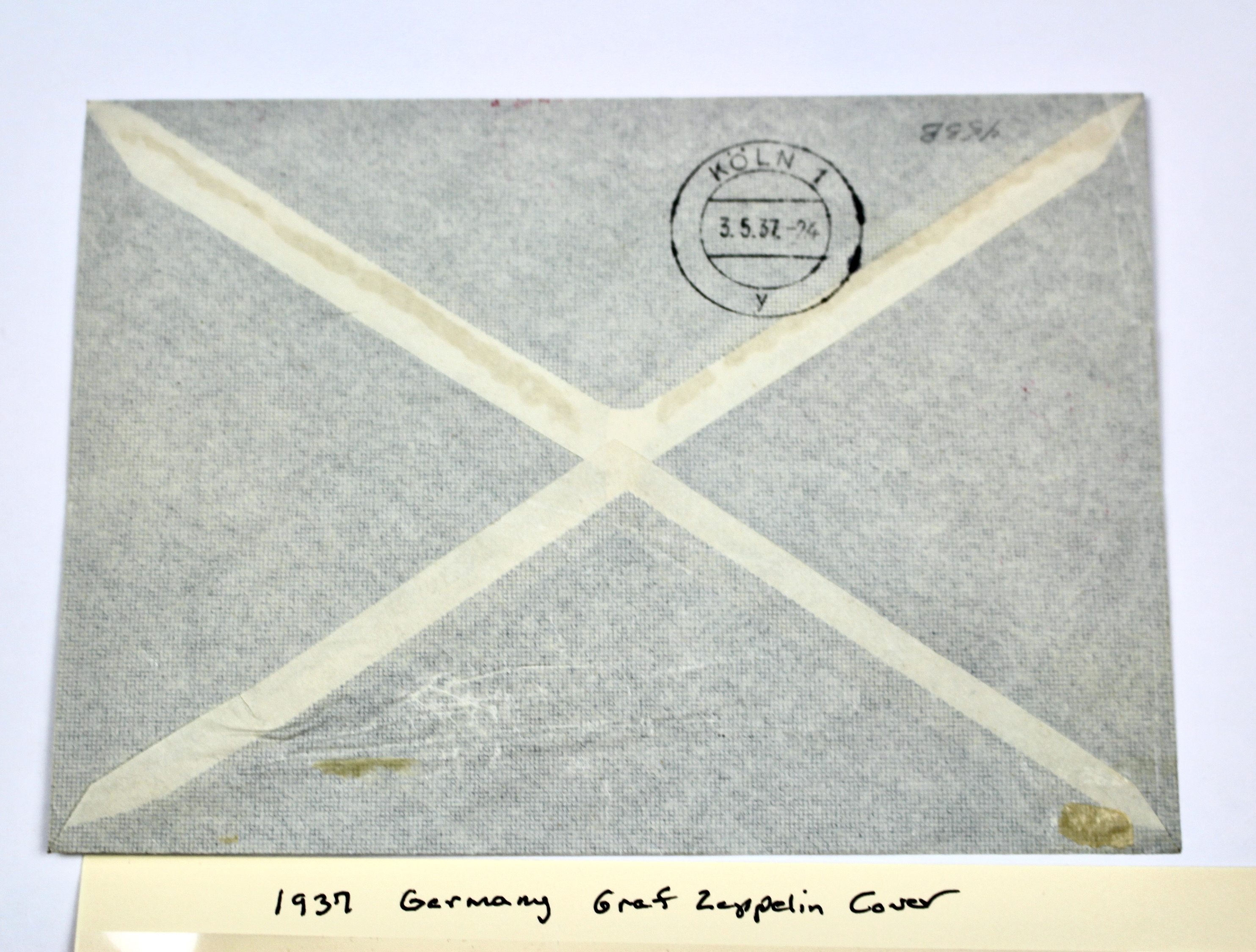 1937 Graf Zeppelin Hindenburg German Postal Cover