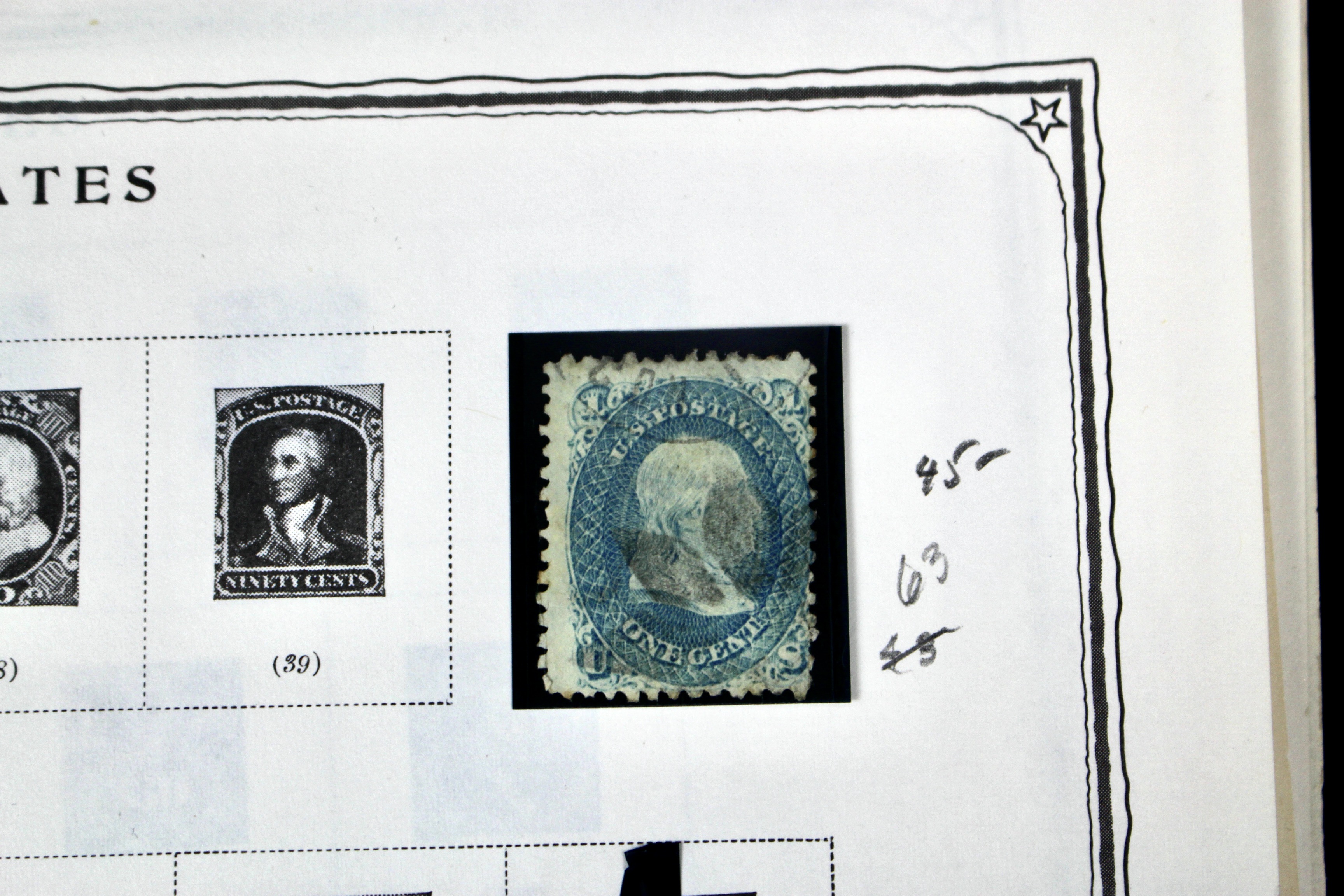 U.S. Postage Stamp Collection, 1857 to 1931, Mint and Used