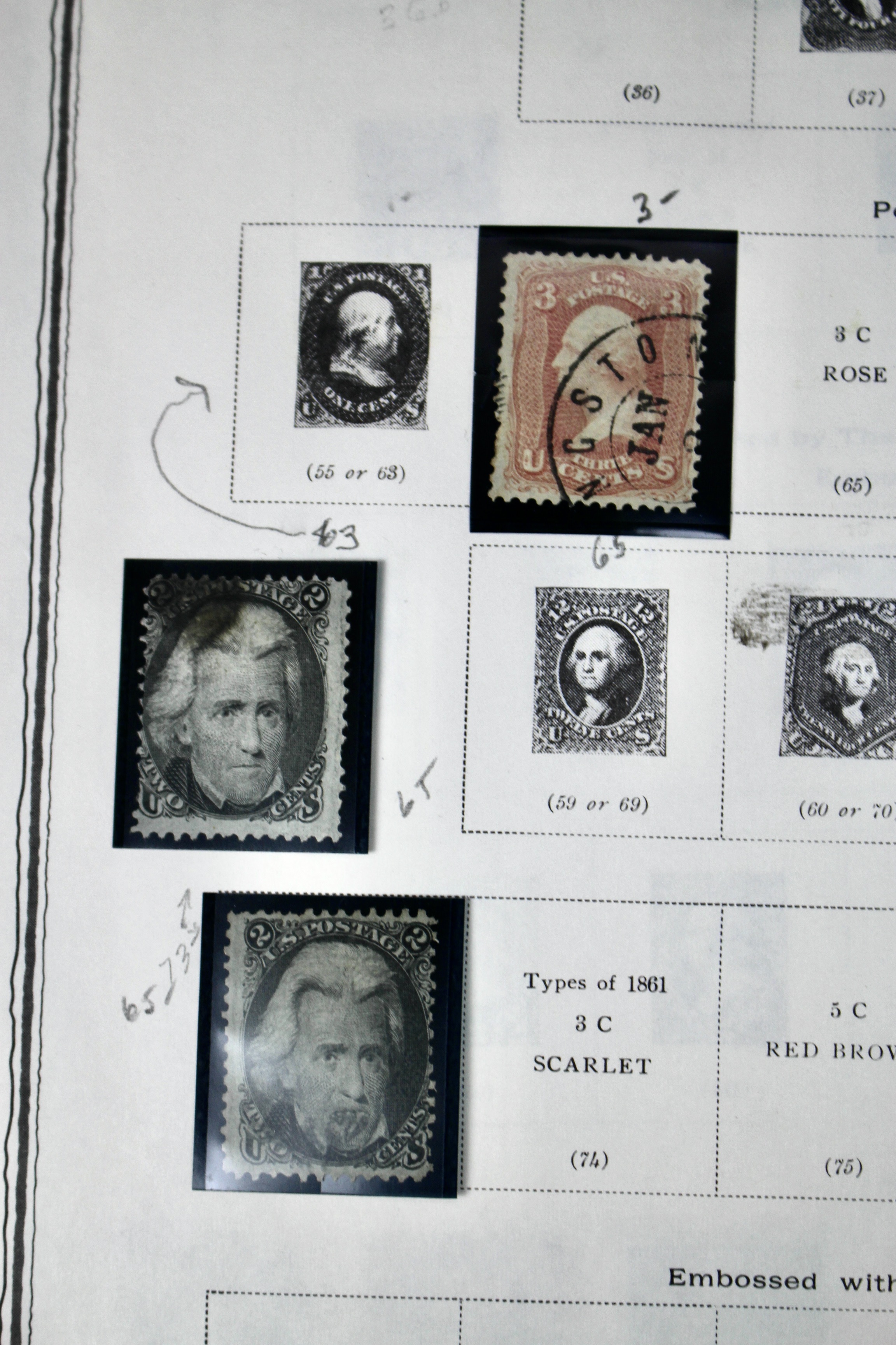 U.S. Postage Stamp Collection, 1857 to 1931, Mint and Used