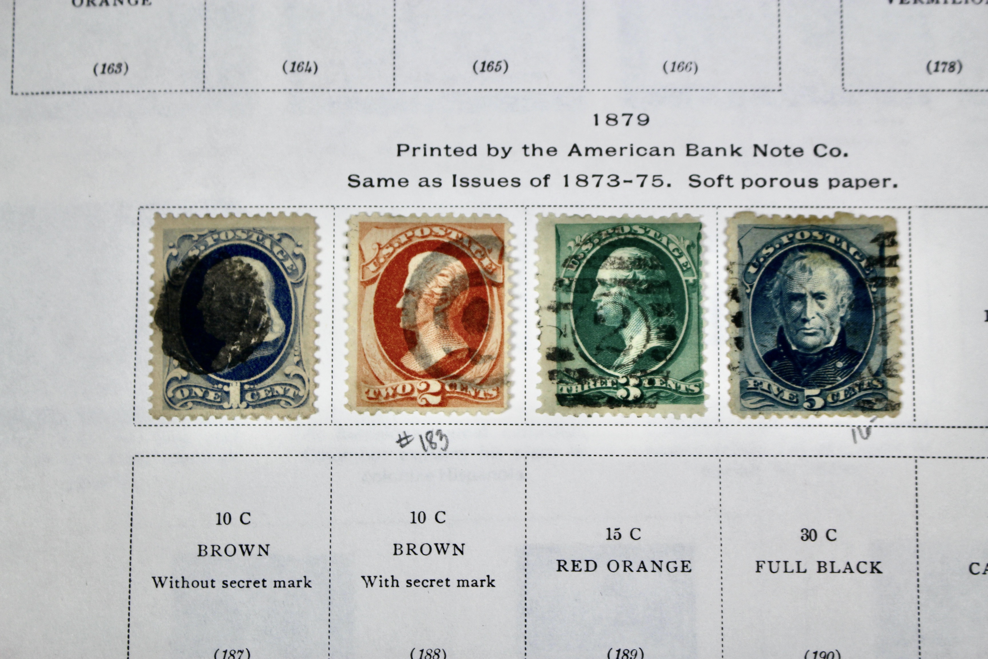 U.S. Postage Stamp Collection, 1857 to 1931, Mint and Used