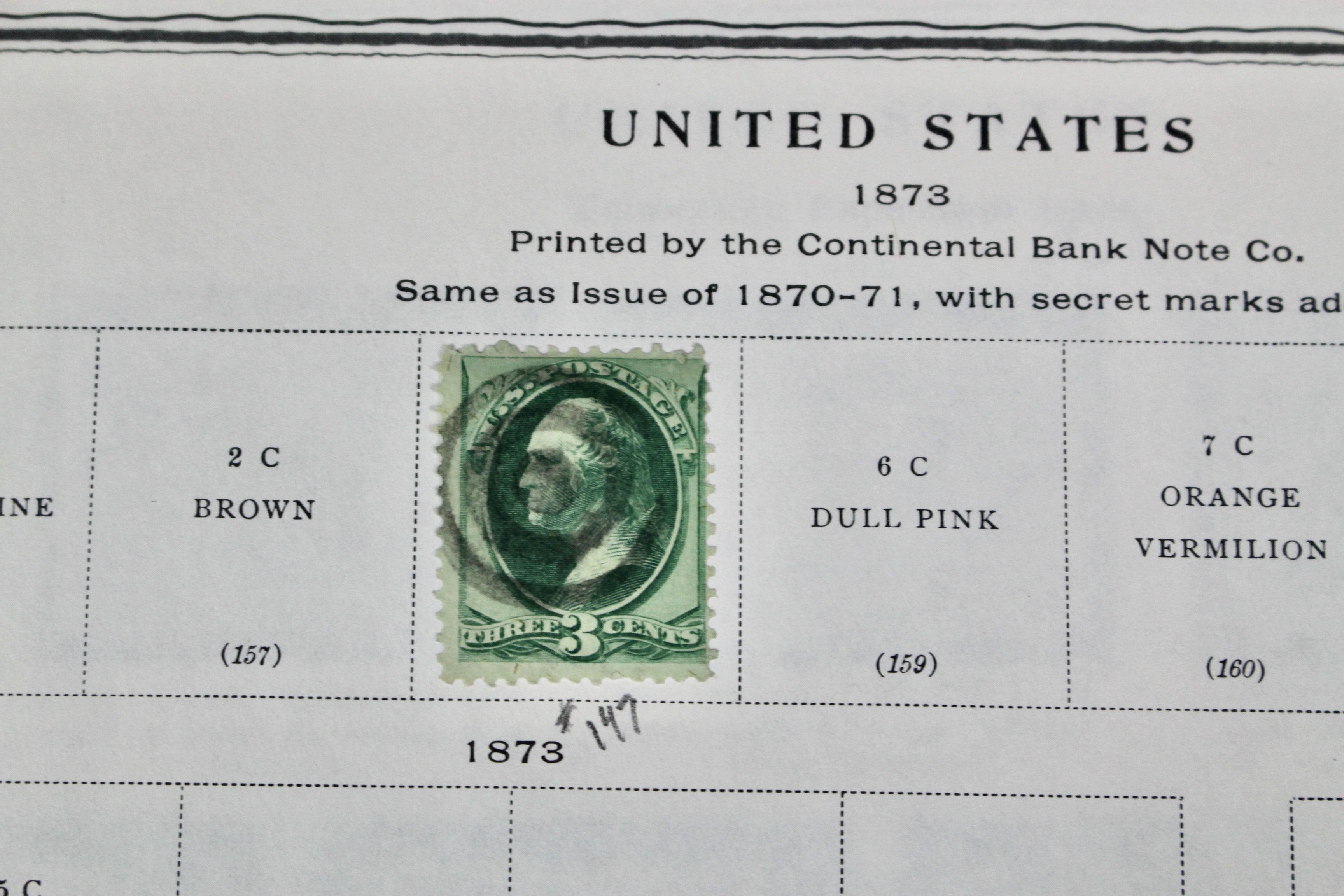 U.S. Postage Stamp Collection, 1857 to 1931, Mint and Used