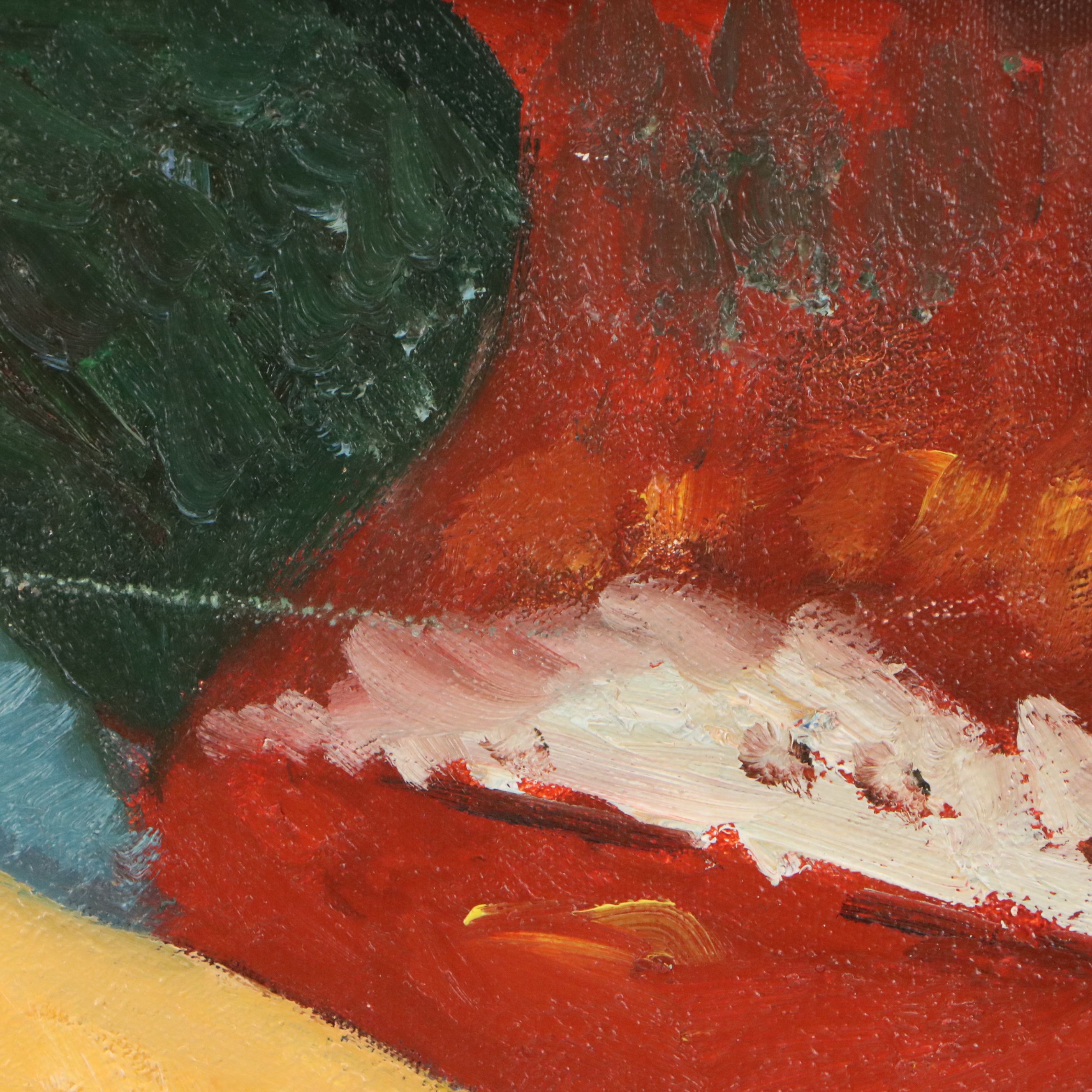 Oil Painting After Amedeo Modigliani "Nu Couché," Late 20th to 21st Century