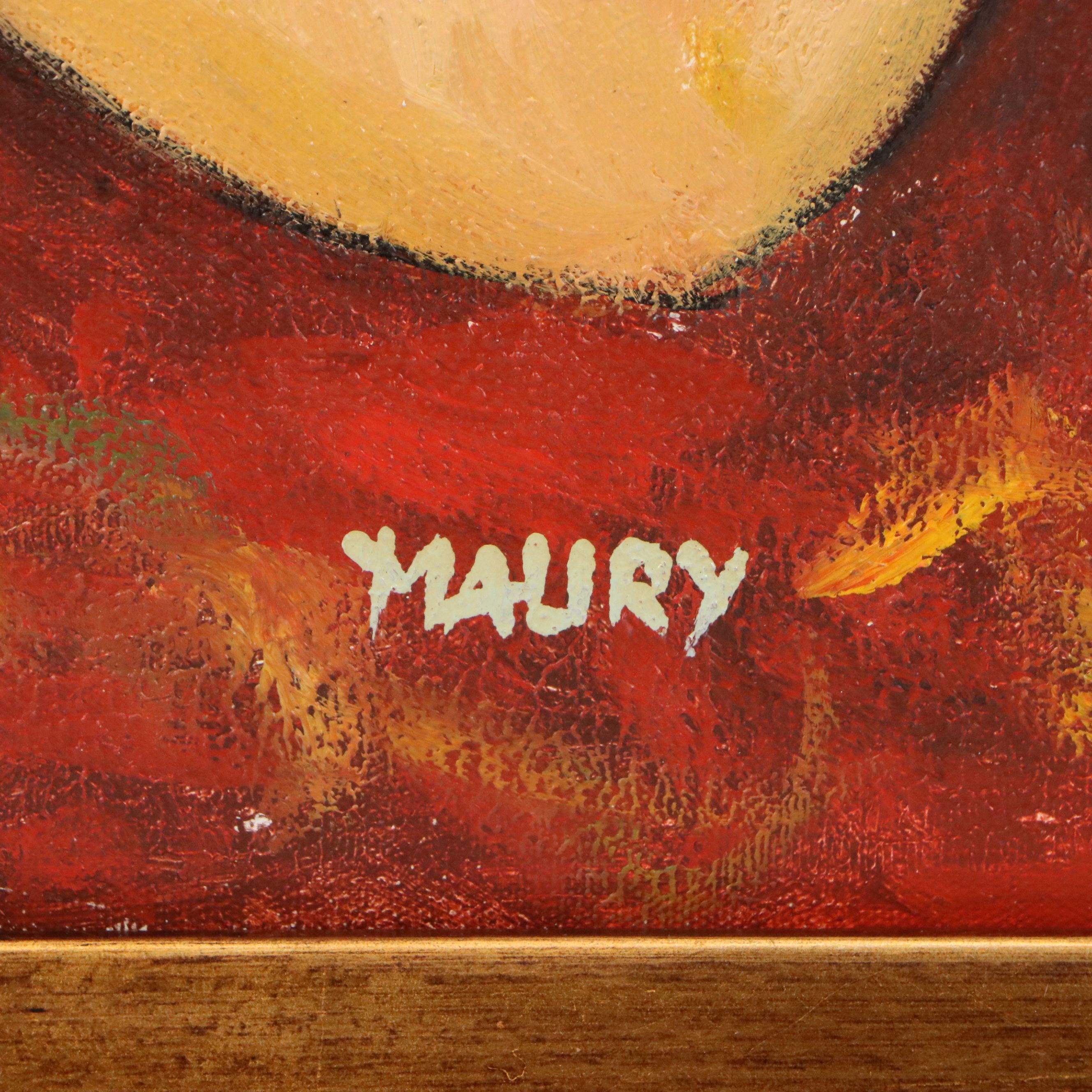 Oil Painting After Amedeo Modigliani "Nu Couché," Late 20th to 21st Century