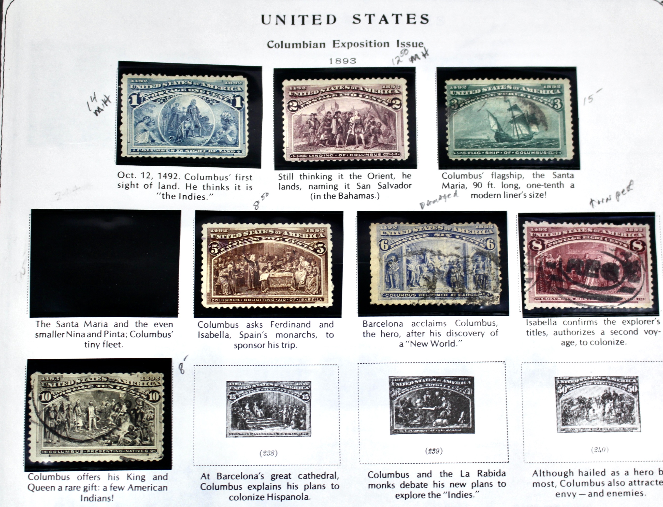 U.S. Postage Stamp Collection, 1857 to 1931, Mint and Used