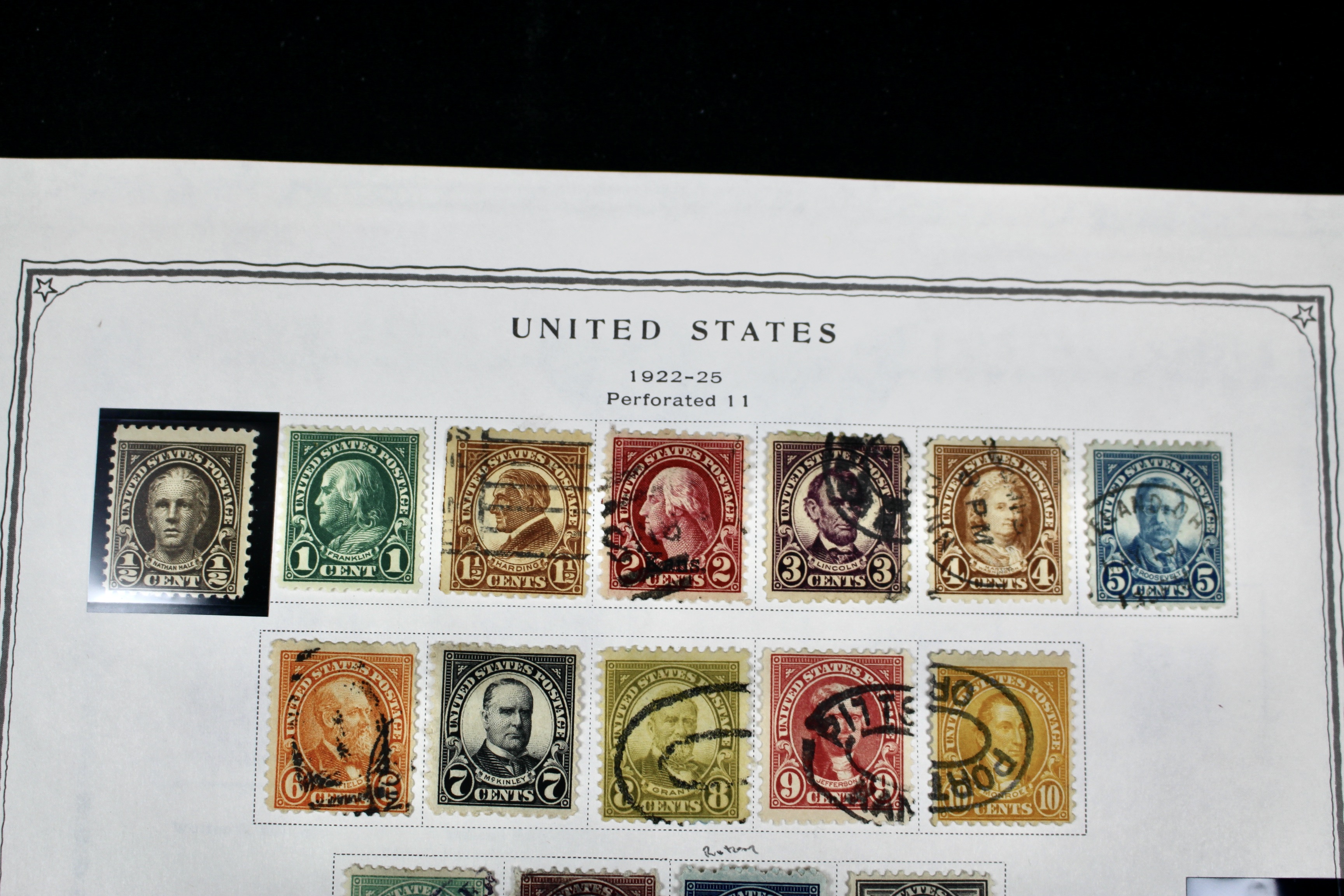 U.S. Postage Stamp Collection, 1857 to 1931, Mint and Used