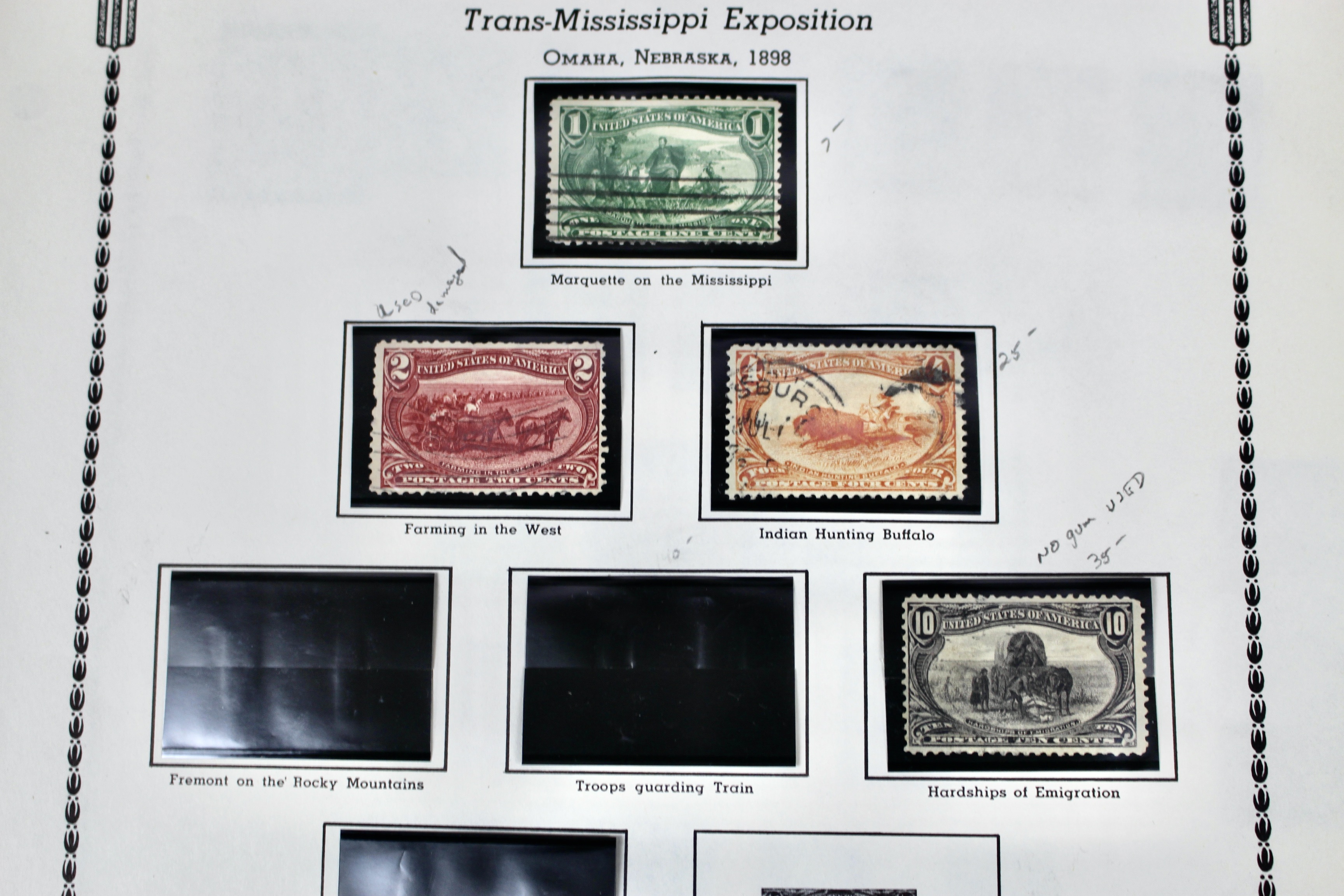 U.S. Postage Stamp Collection, 1857 to 1931, Mint and Used
