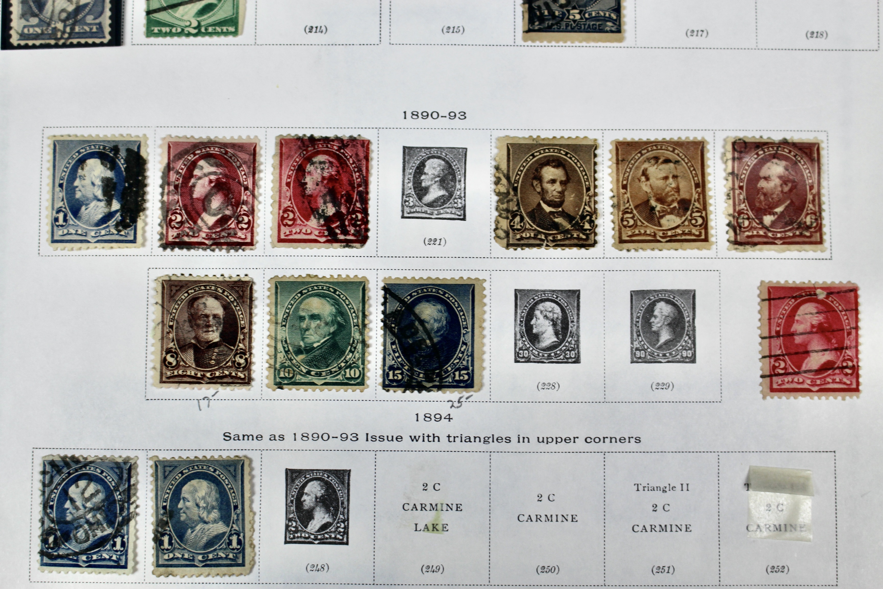 U.S. Postage Stamp Collection, 1857 to 1931, Mint and Used