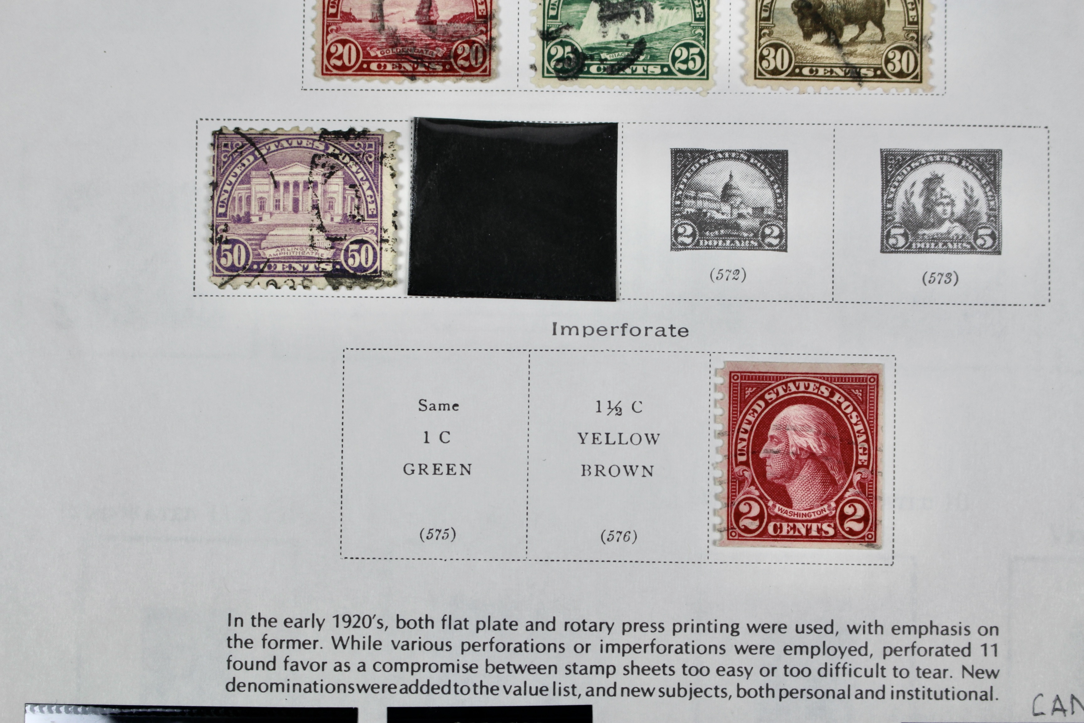 U.S. Postage Stamp Collection, 1857 to 1931, Mint and Used