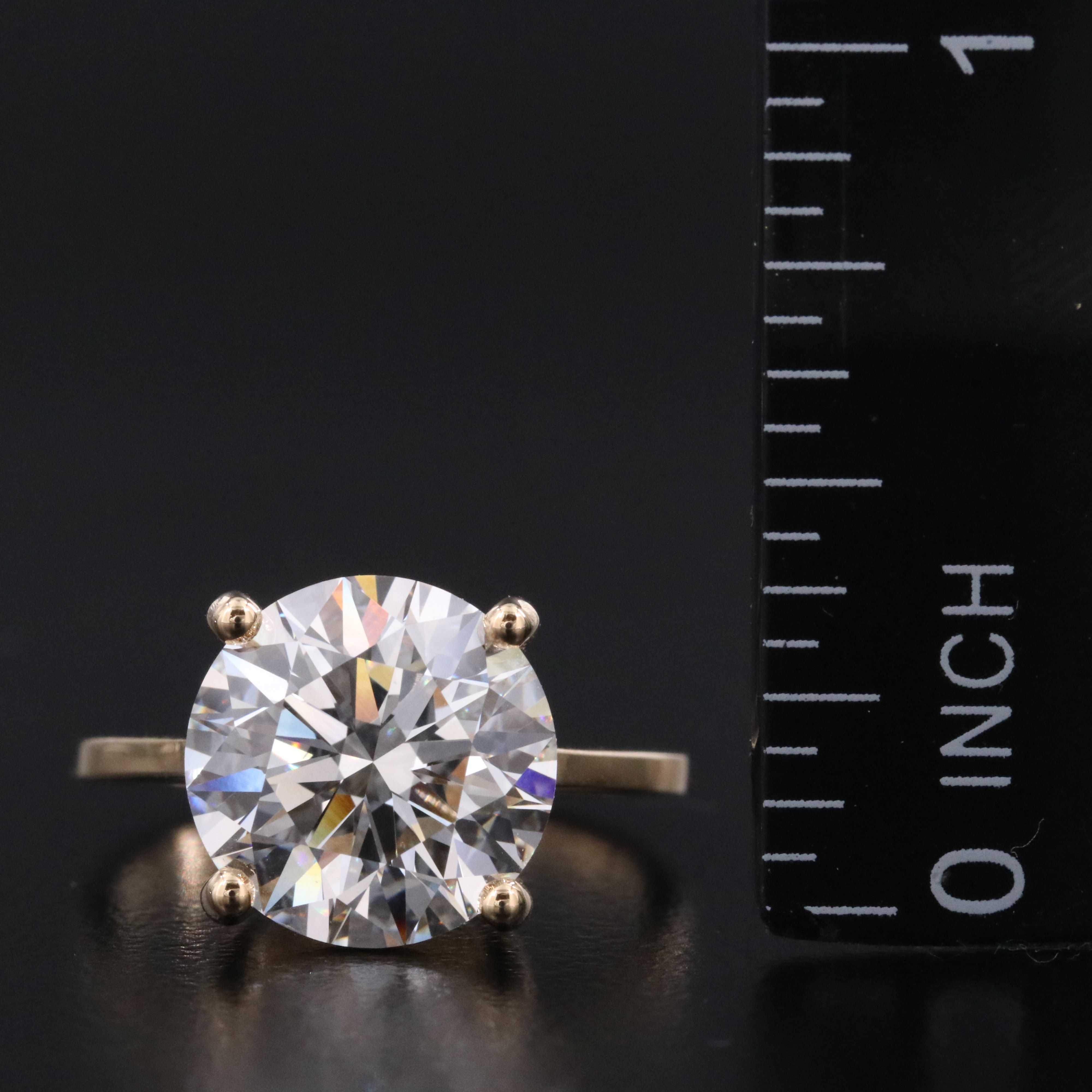 18K 5.05 CT Lab Grown Diamond Solitaire Ring with IGI Report