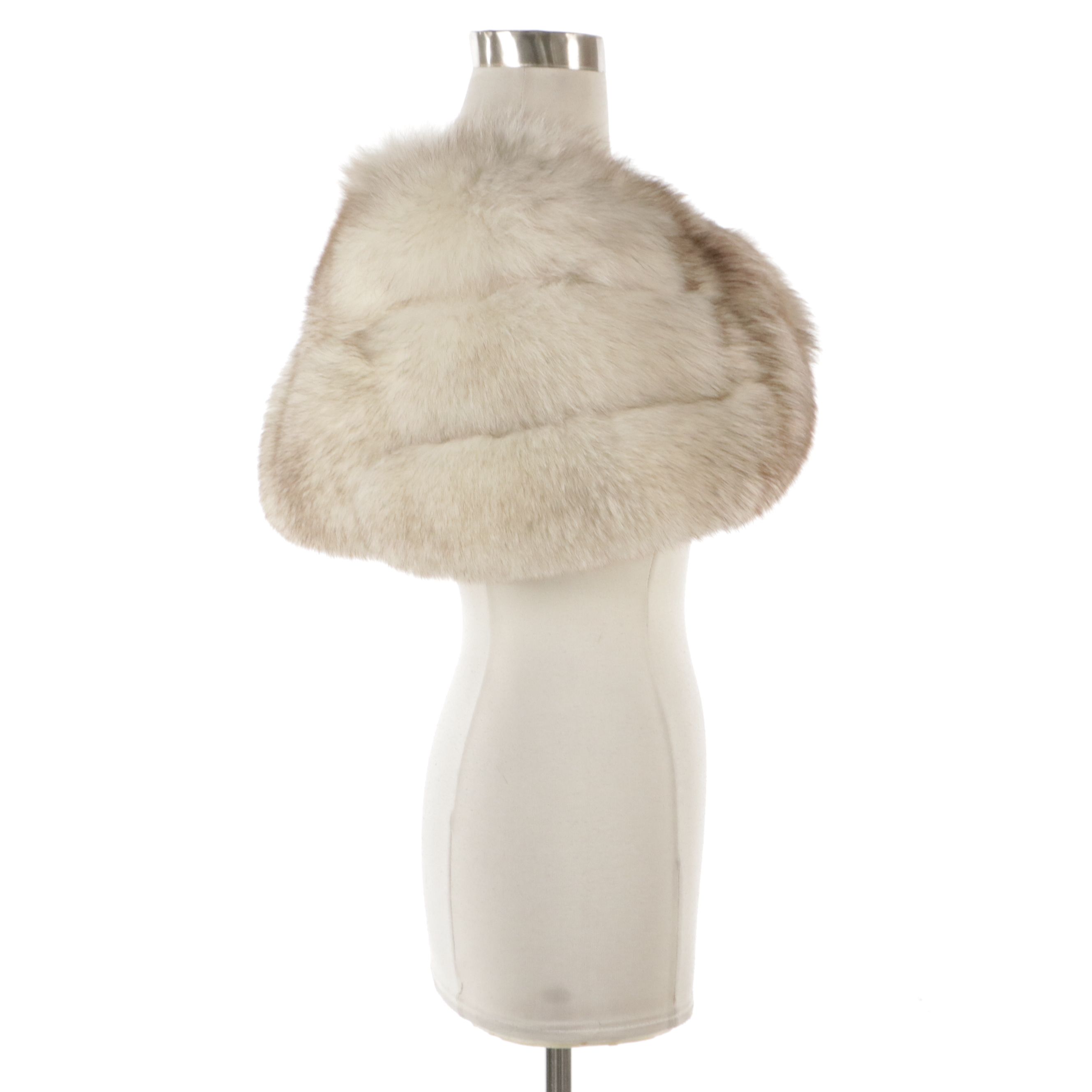 Pogue's Vintage Blue Fox Fur Wrap