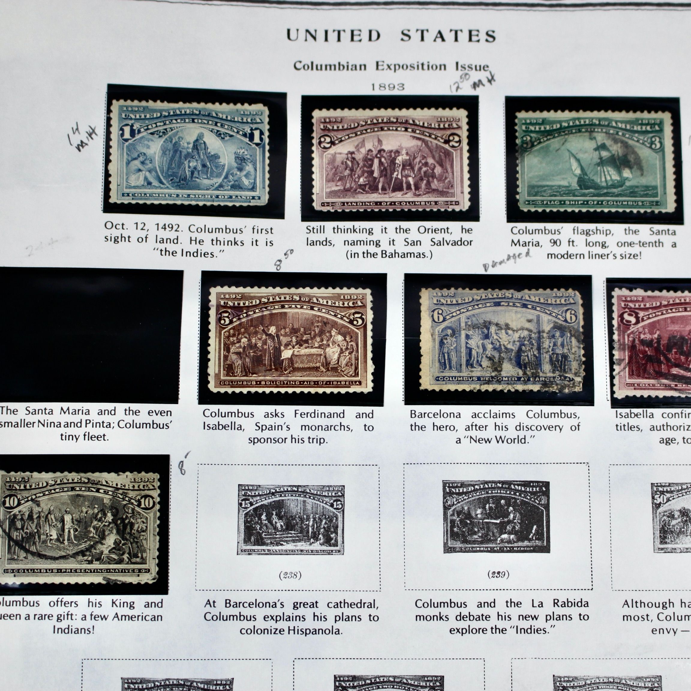 U.S. Postage Stamp Collection, 1857 to 1931, Mint and Used