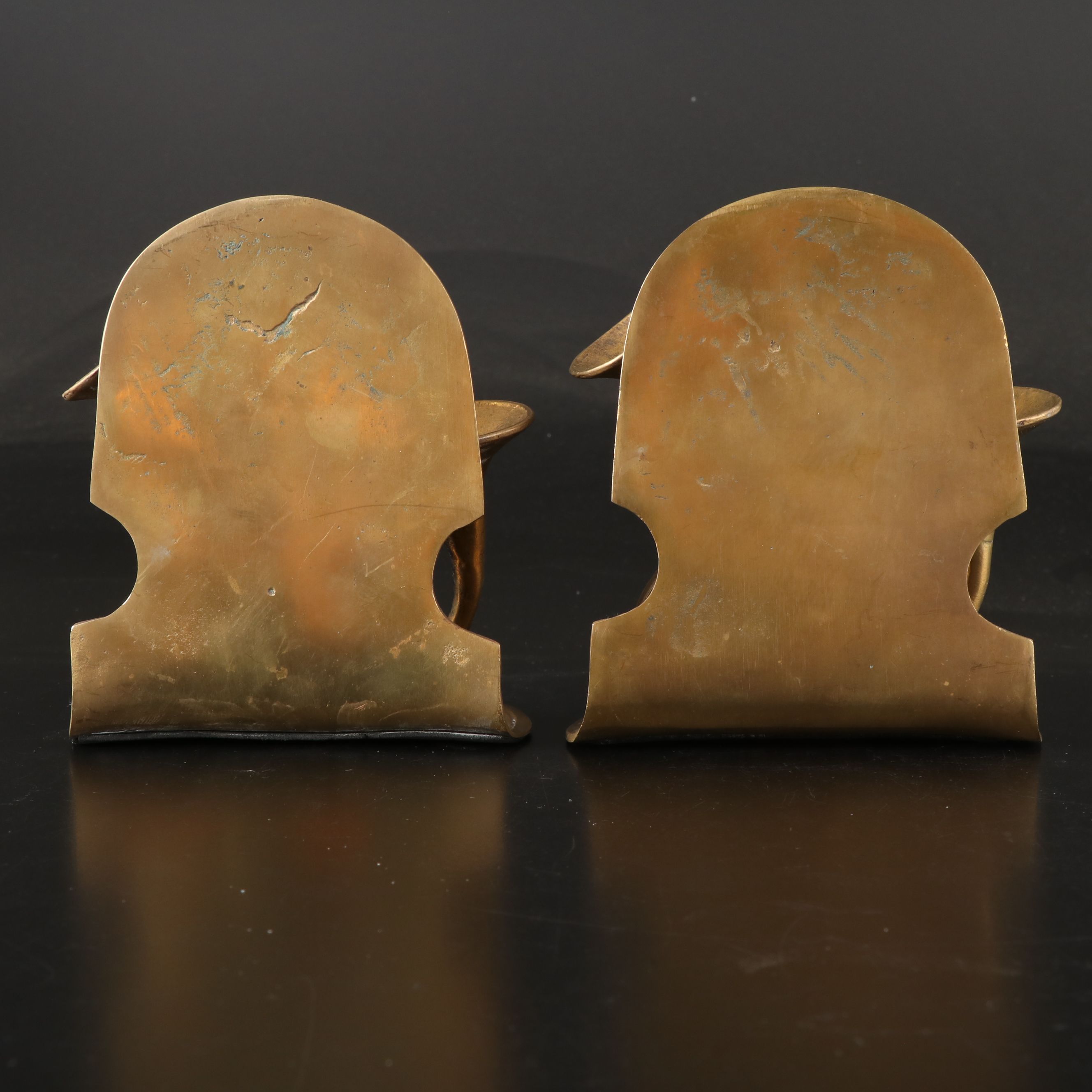 Brass Instrument Bookends