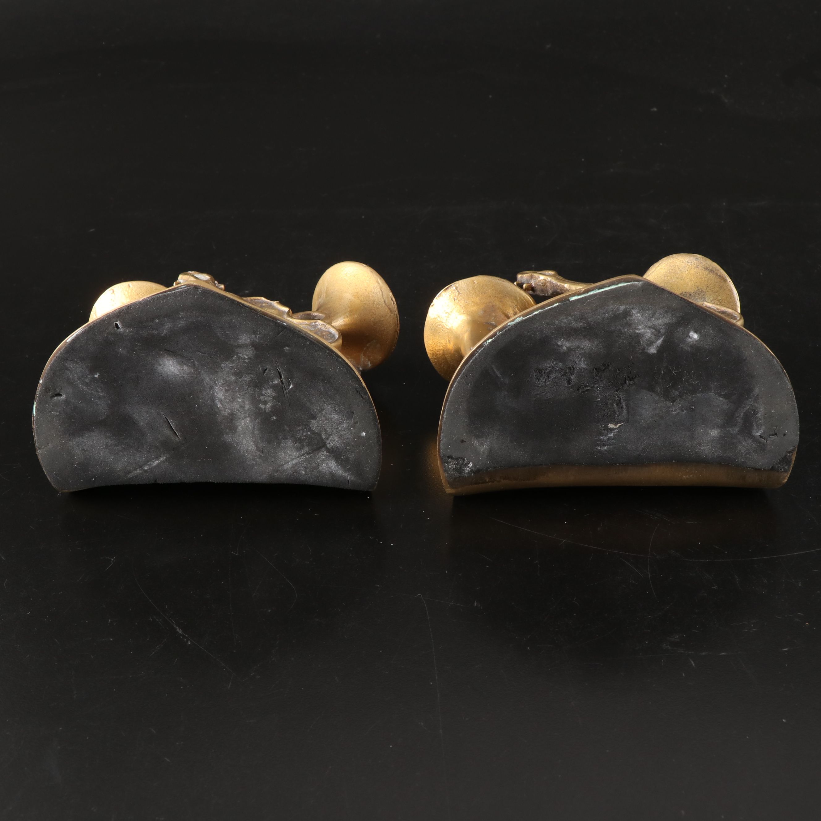 Brass Instrument Bookends