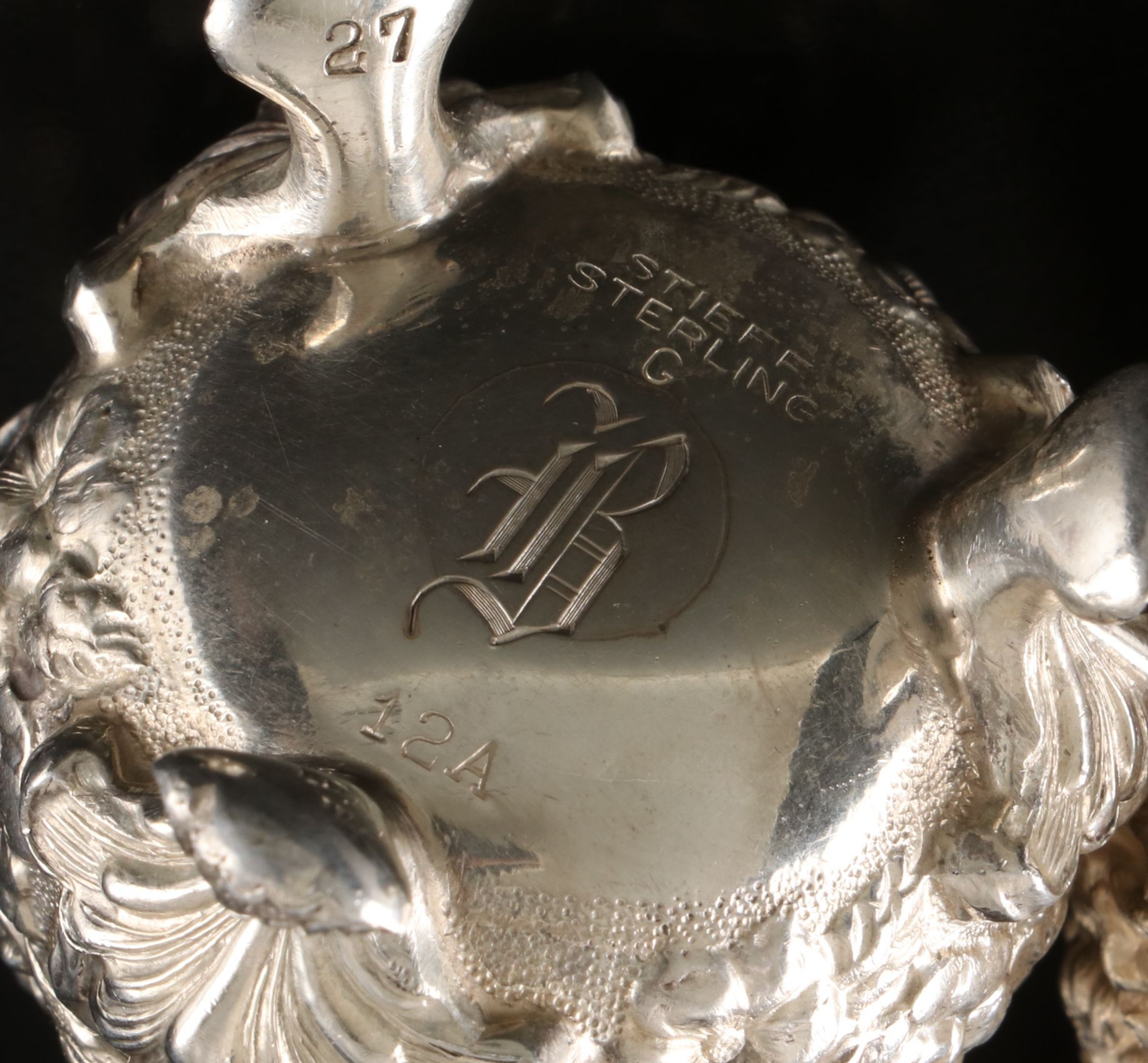 Stieff "Rose" Sterling Silver Repoussé Shakers