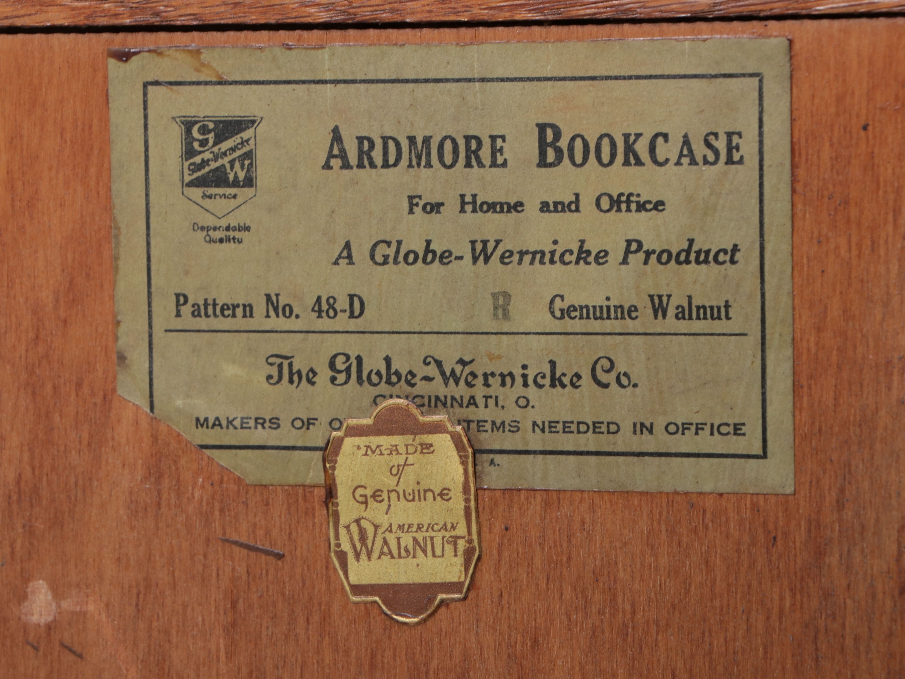 Globe-Wernicke American Walnut "Ardmore" Bookcase