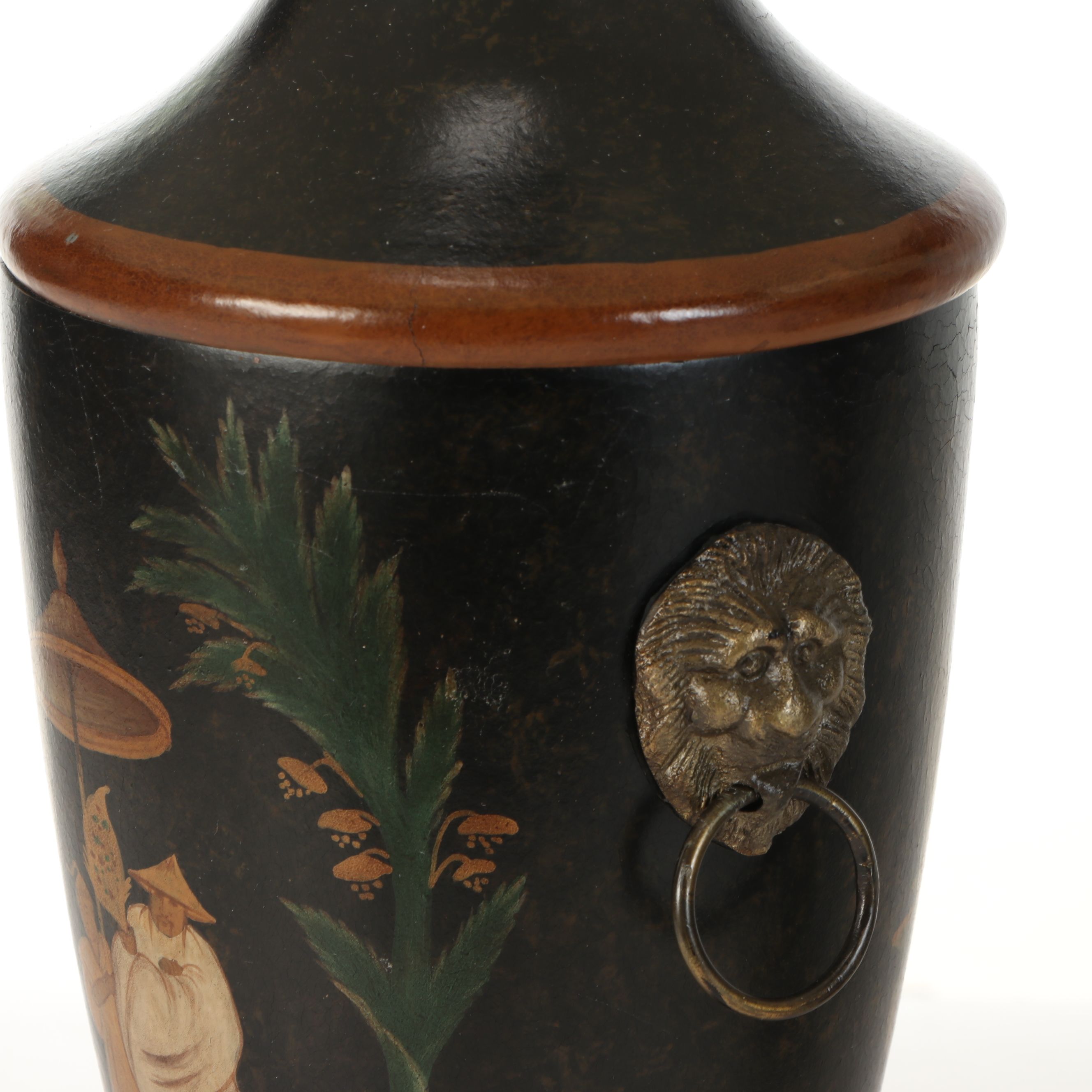 Wildwood Chinoiserie Style Urn Table Lamps with Bell Shade