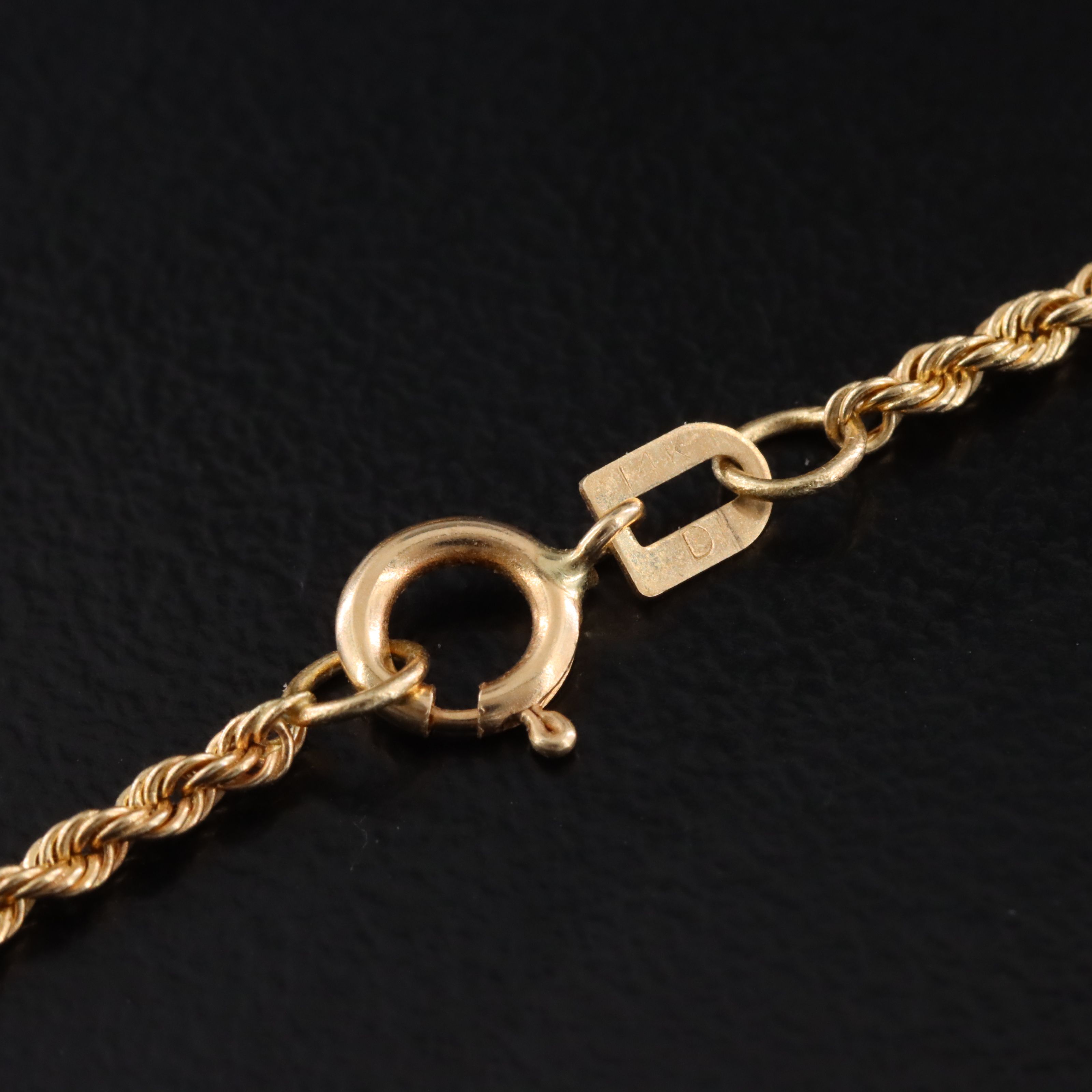 14K Iolite Pendant Necklace