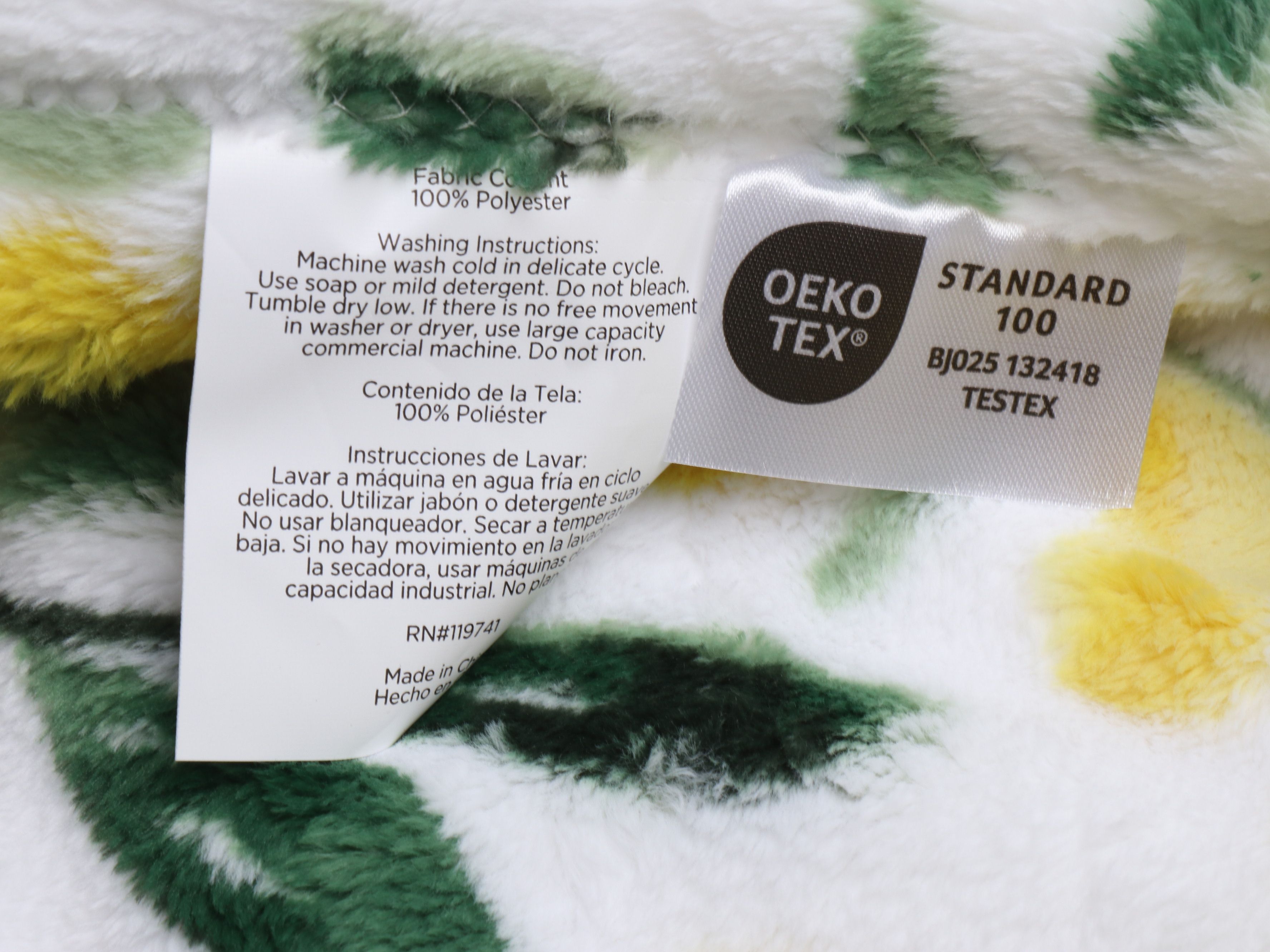 Freshly Picked Plush Lemon Throw Blanket with Lemon Print Cotton Tote Bag